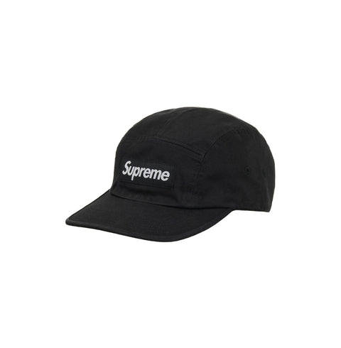 Supreme Washed Chino Twill Camp Cap 'Black'