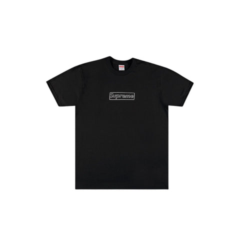 Supreme x KAWS Chalk Logo Tee 'Black'