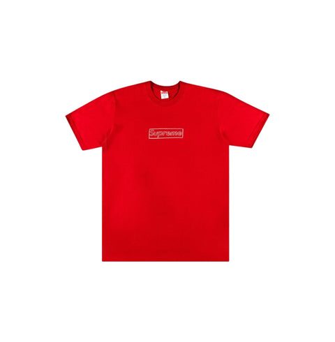 Supreme x KAWS Chalk Logo Tee 'Red'