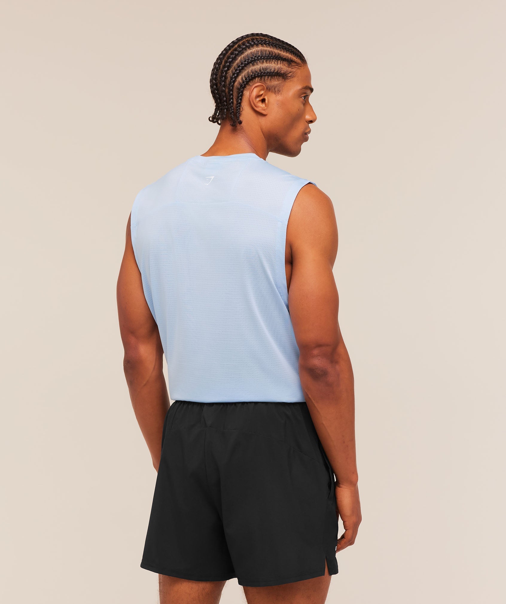 Gymshark Train Cut Off Tank 'Tranquil Blue'