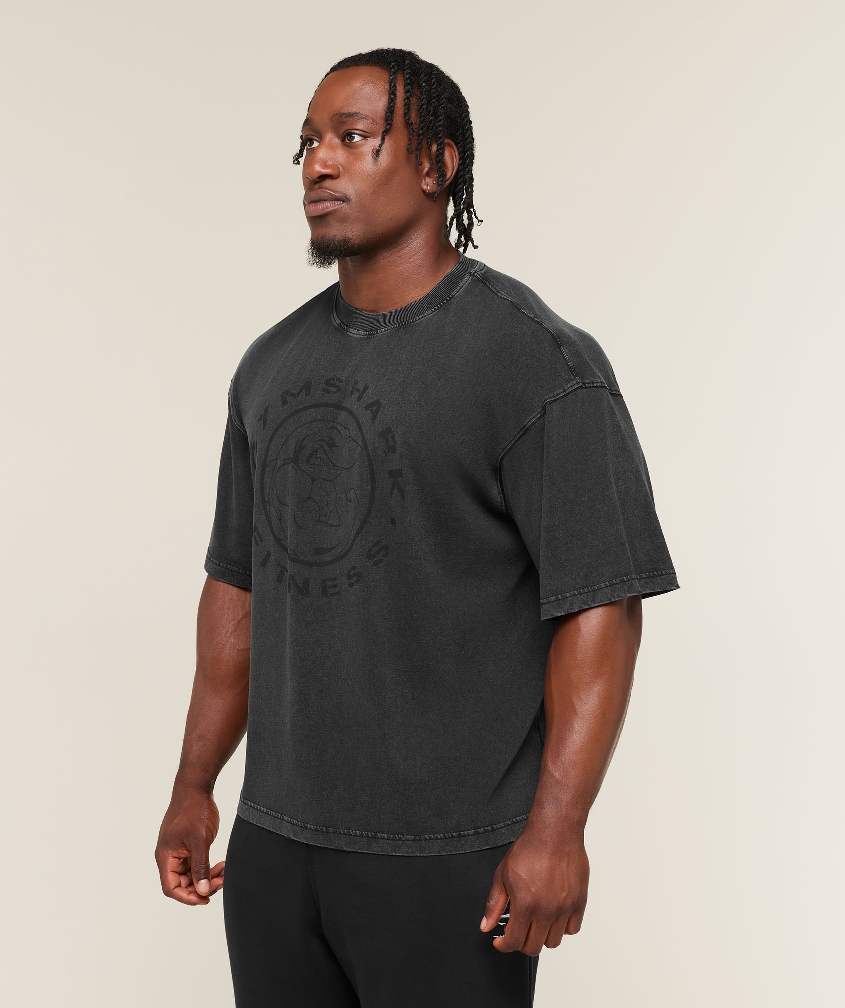 Gymshark Vintage Legacy T-Shirt 'Black Wash'