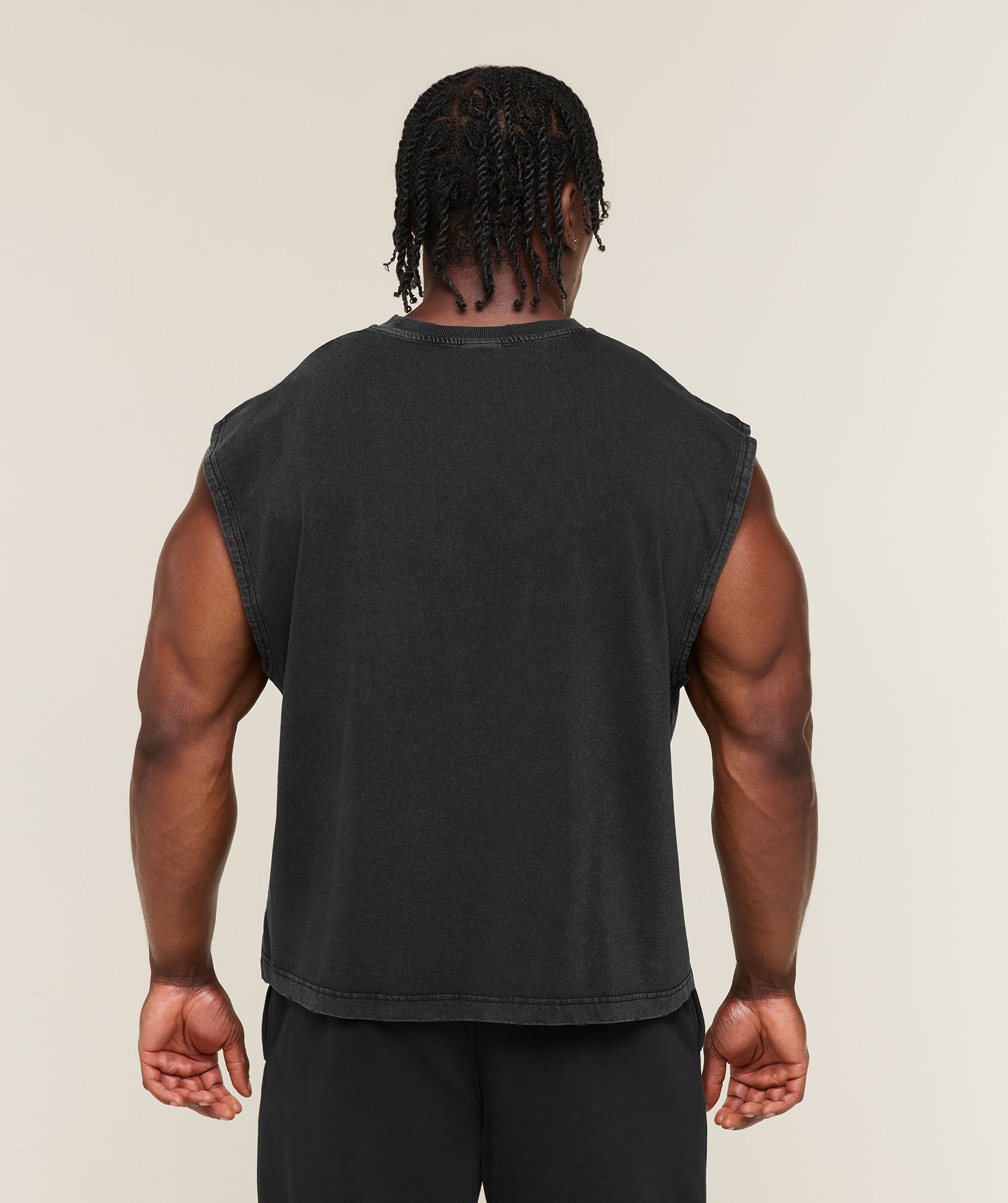 Gymshark Vintage Legacy Tank 'Black Wash'