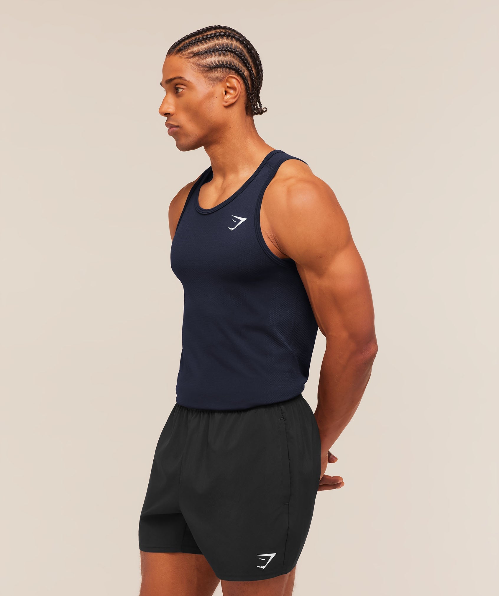Gymshark Vital Tank 'Black Silhouette Grey'