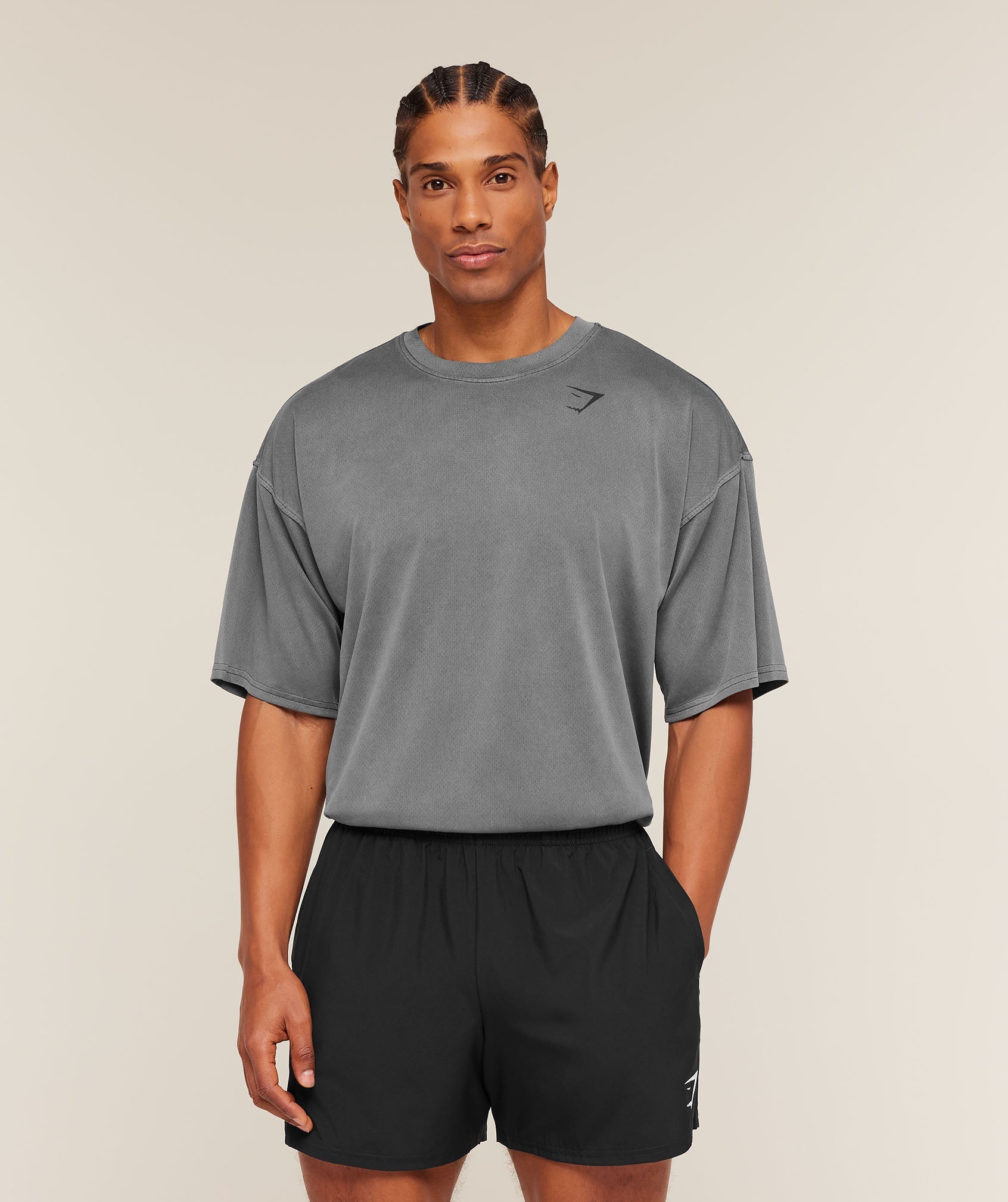 Gymshark Washed Pastels T-Shirt 'Black Wash'
