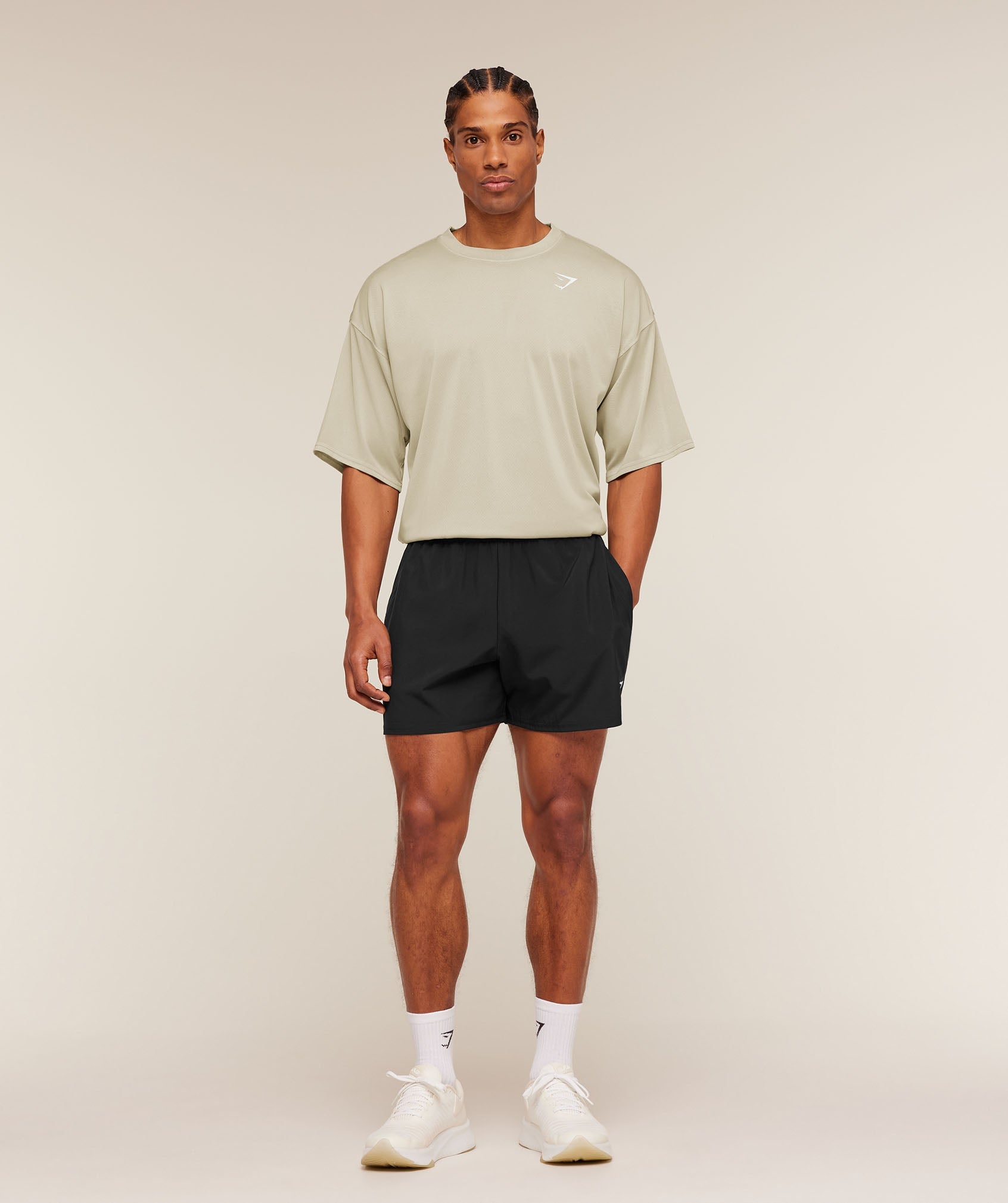 Gymshark Washed Pastels T-Shirt 'Pebble Grey Wash'