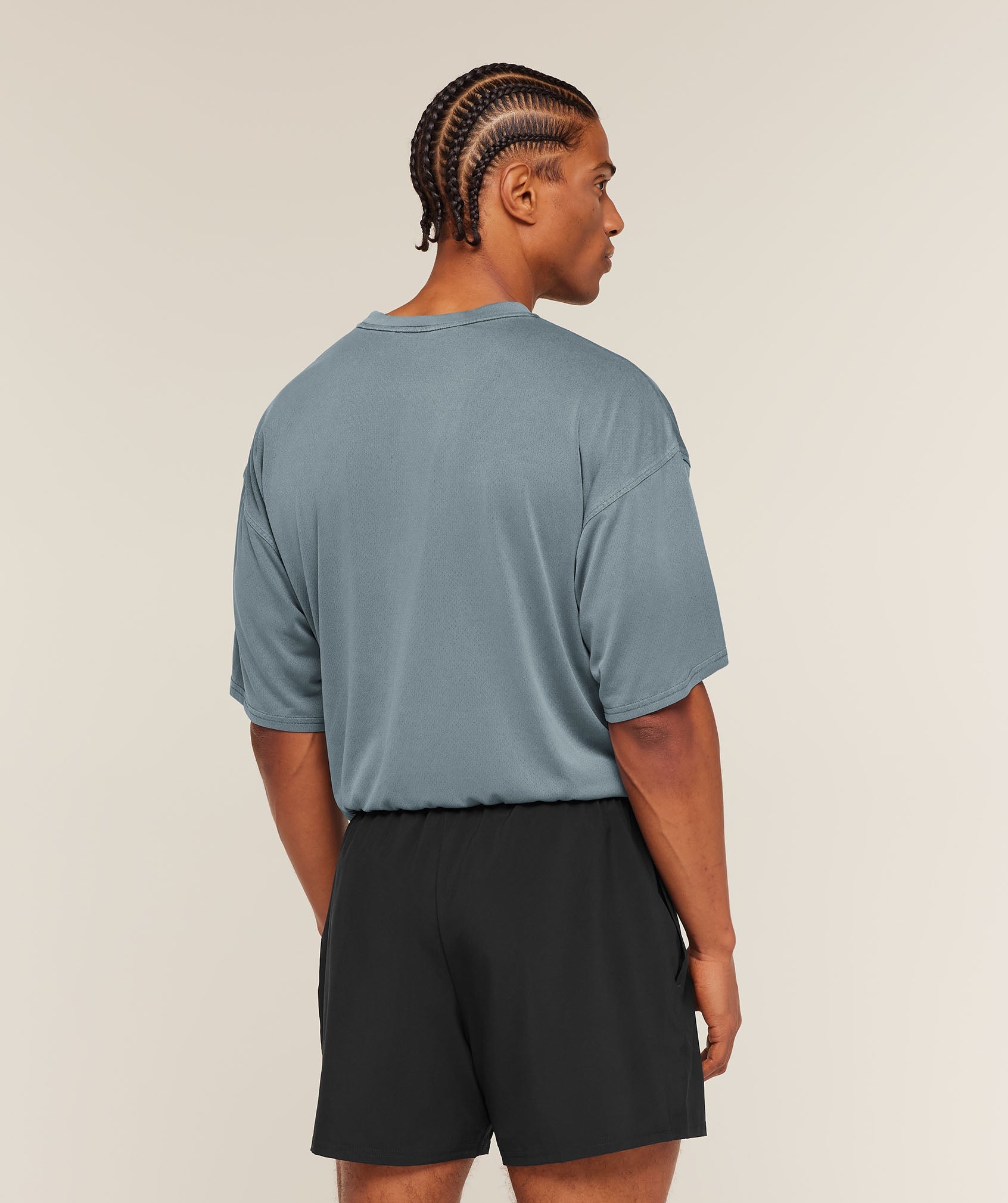 Gymshark Washed Pastels T-Shirt 'Stealth Blue Wash'
