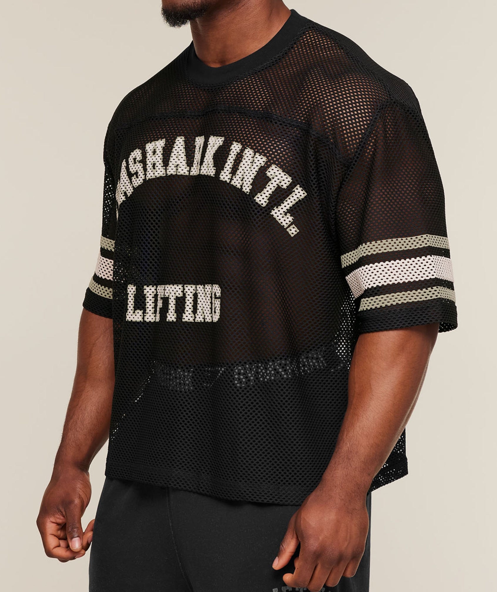 Gymshark Collective Mesh Contrast Jersey 'Black'