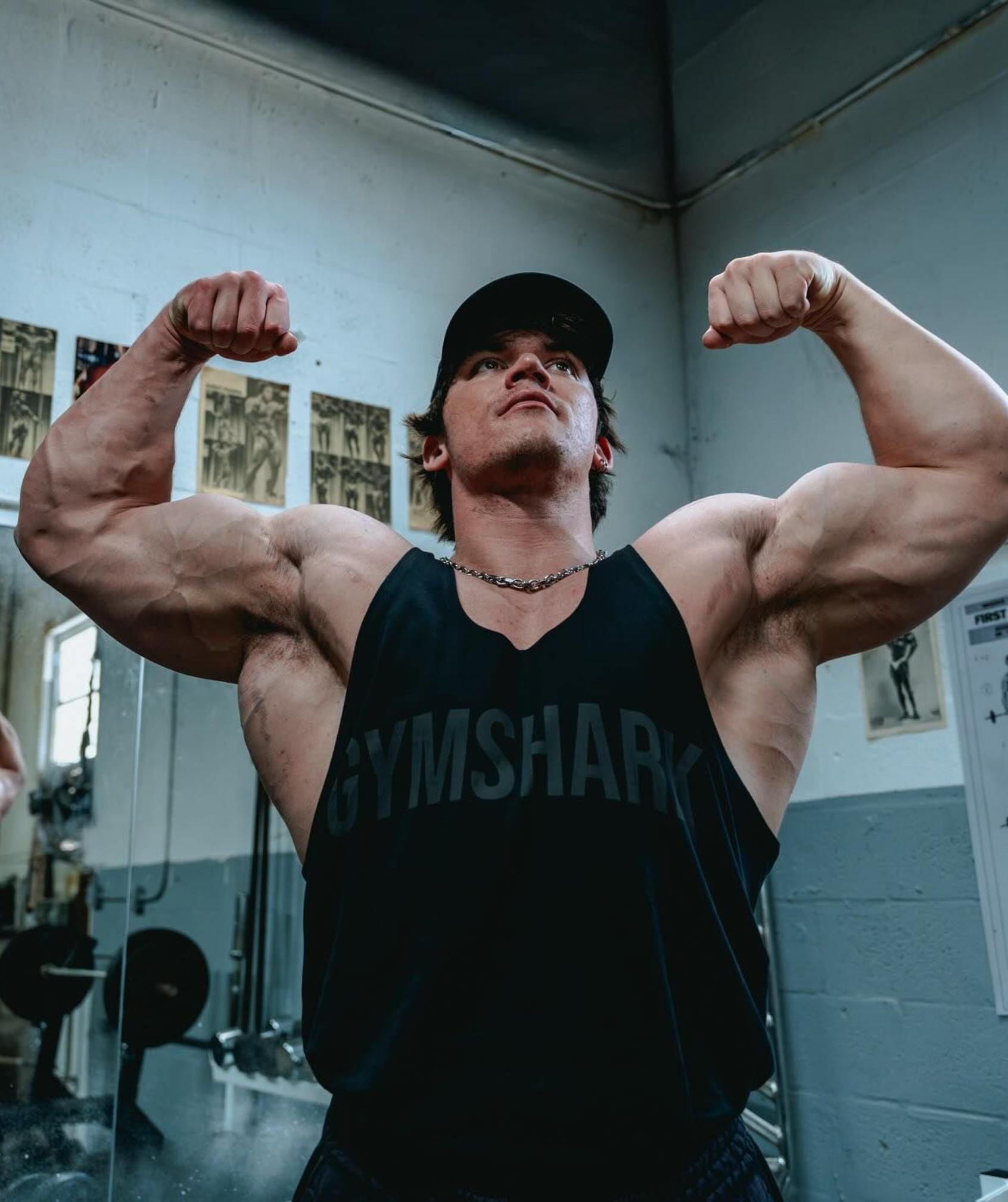 Gymshark Power Stringer 'Black Asphalt Grey'