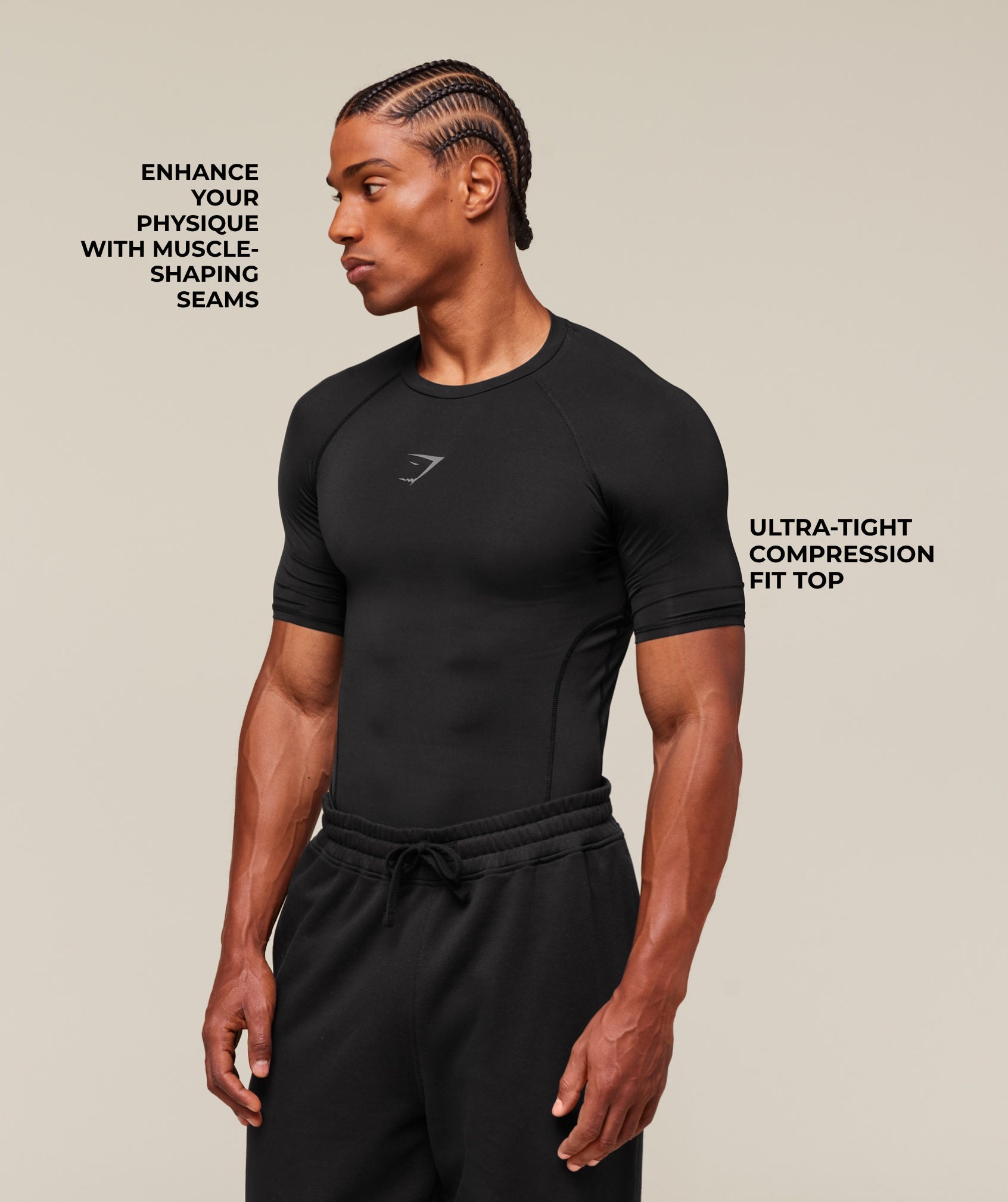 Gymshark Element Baselayer T-Shirt 'Black'