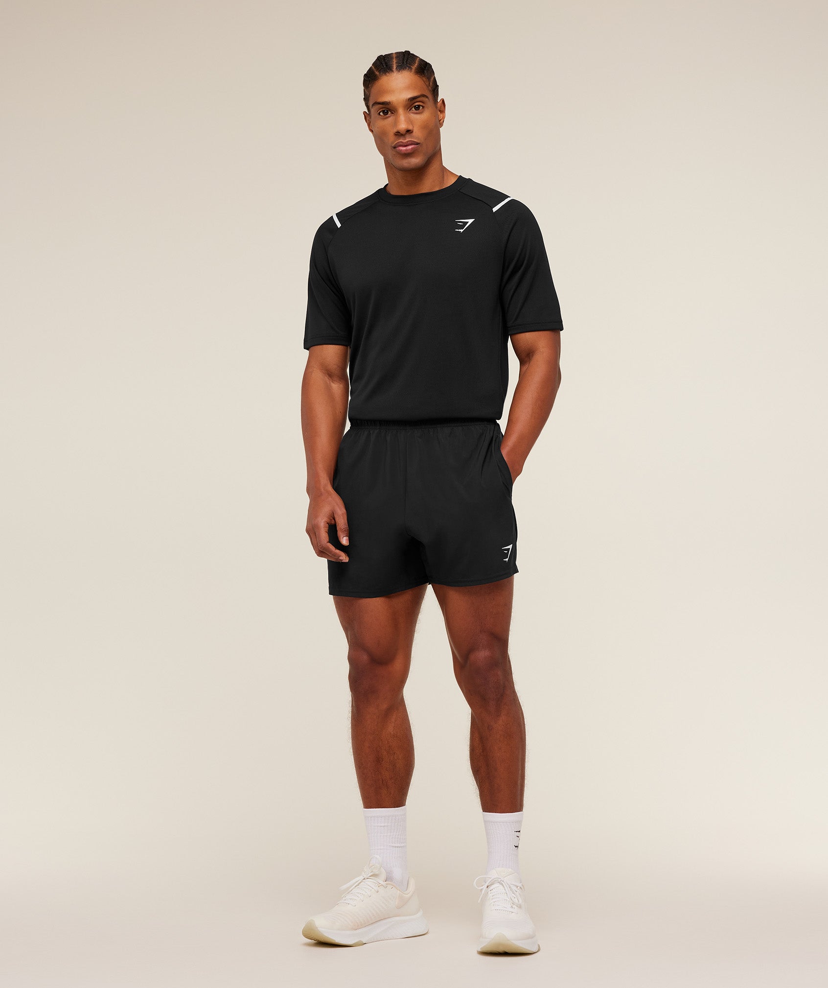 Gymshark Arrival Contrast T-Shirt 'Black'