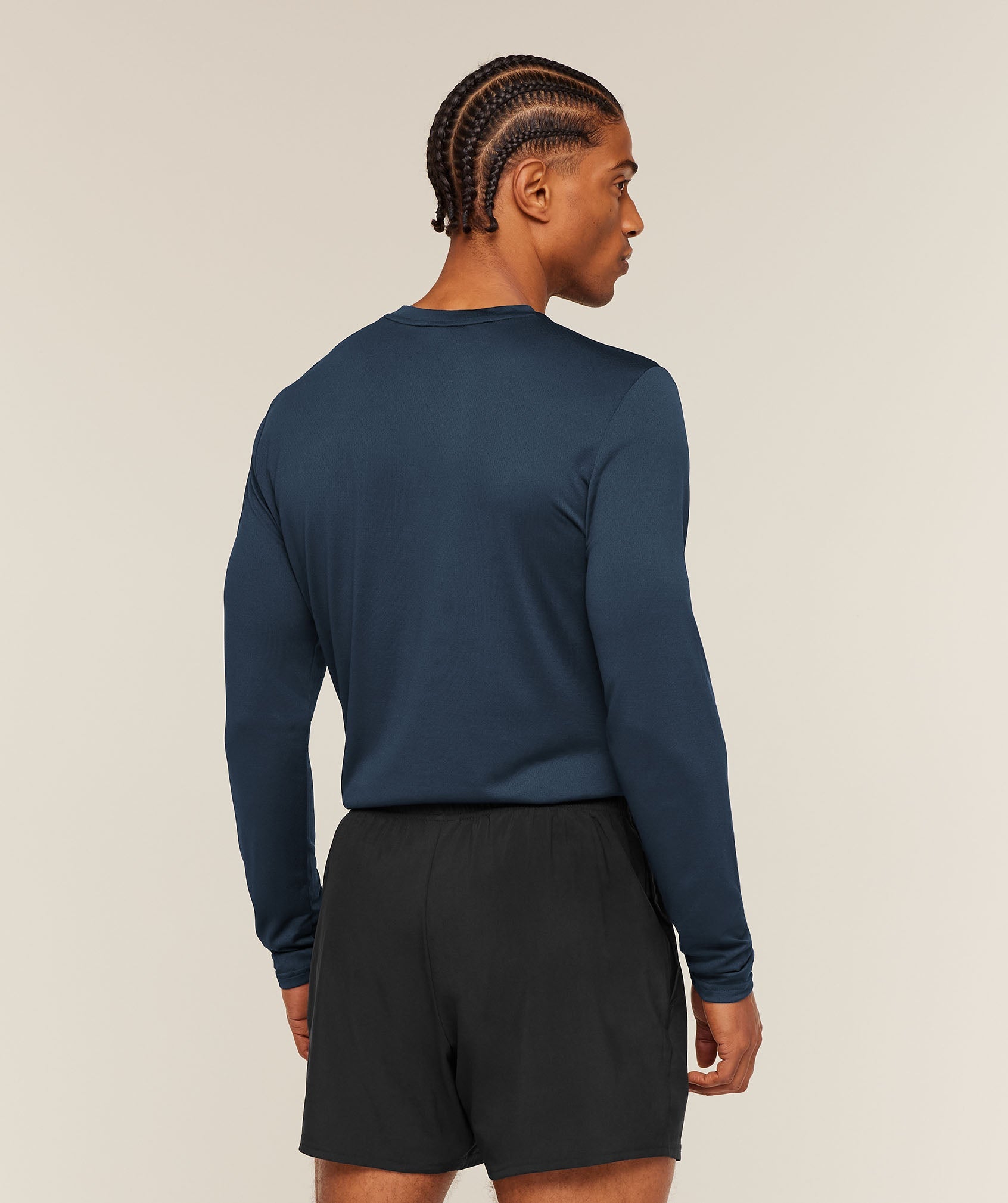 Gymshark Arrival Long Sleeve T-Shirt 'Navy'