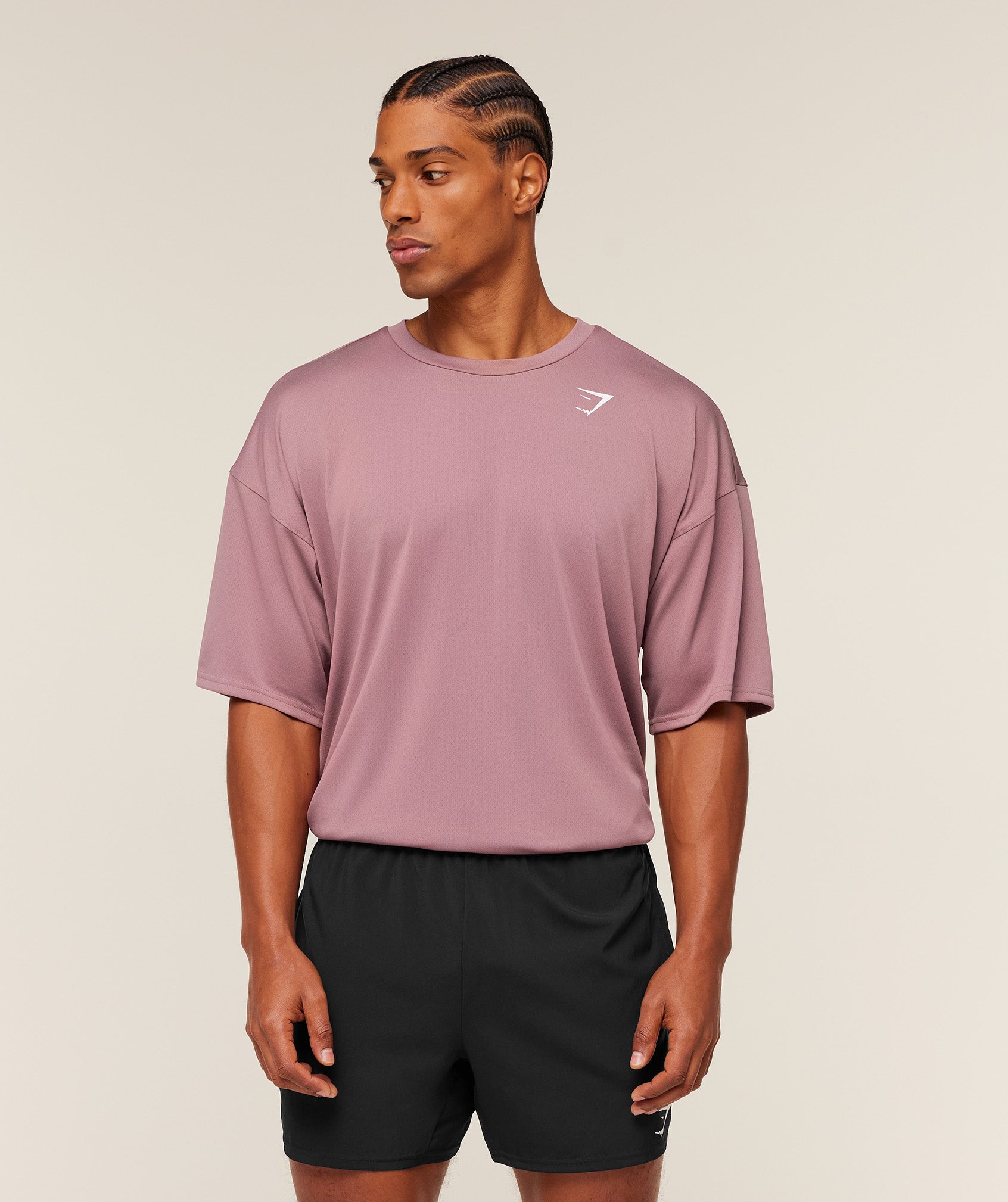 Gymshark Arrival Oversized T-Shirt 'Calm Pink'