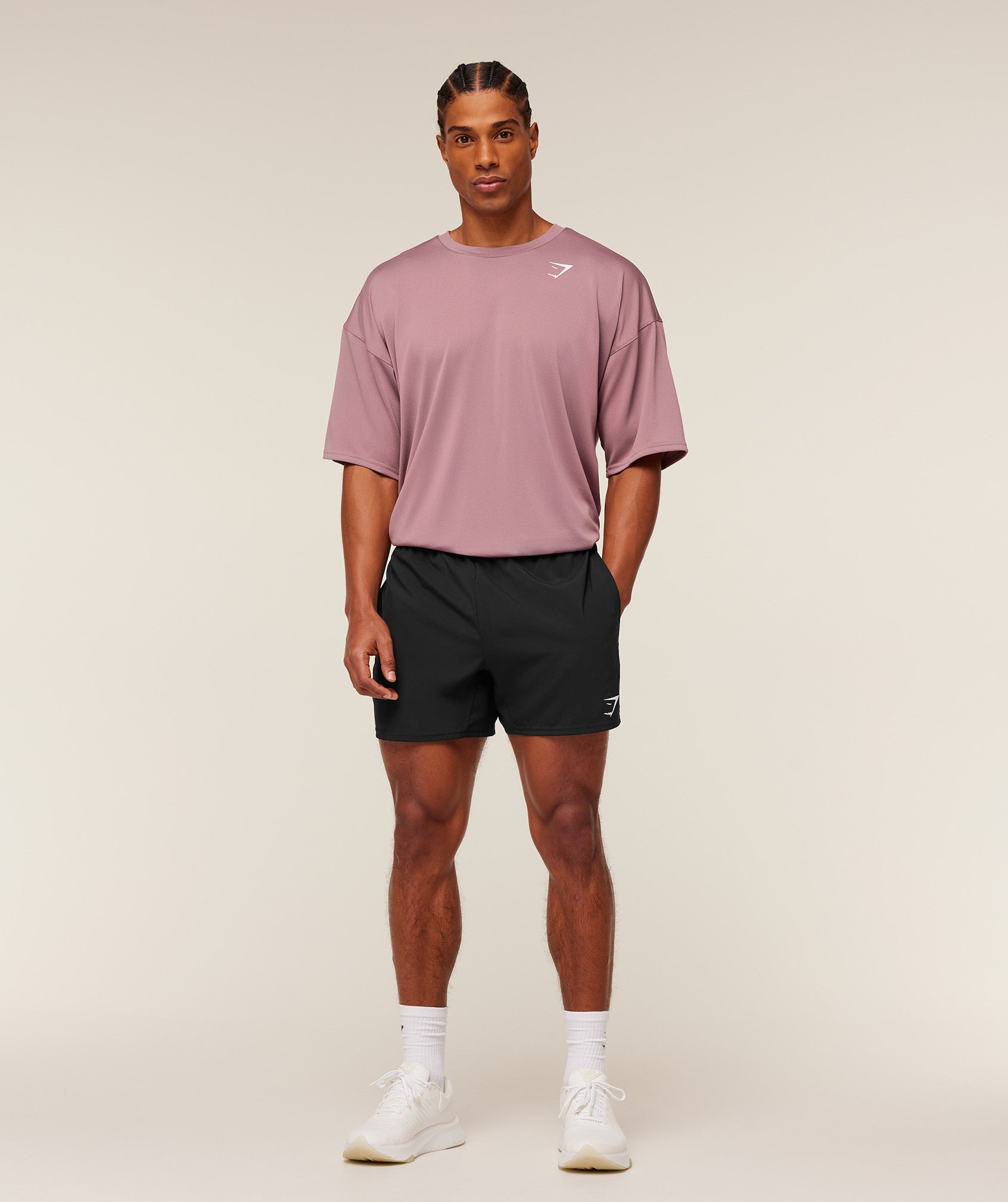 Gymshark Arrival Oversized T-Shirt 'Calm Pink'