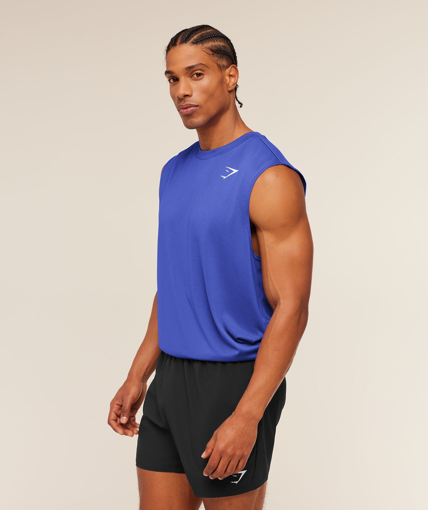 Gymshark Arrival Oversized Tank 'Force Blue'