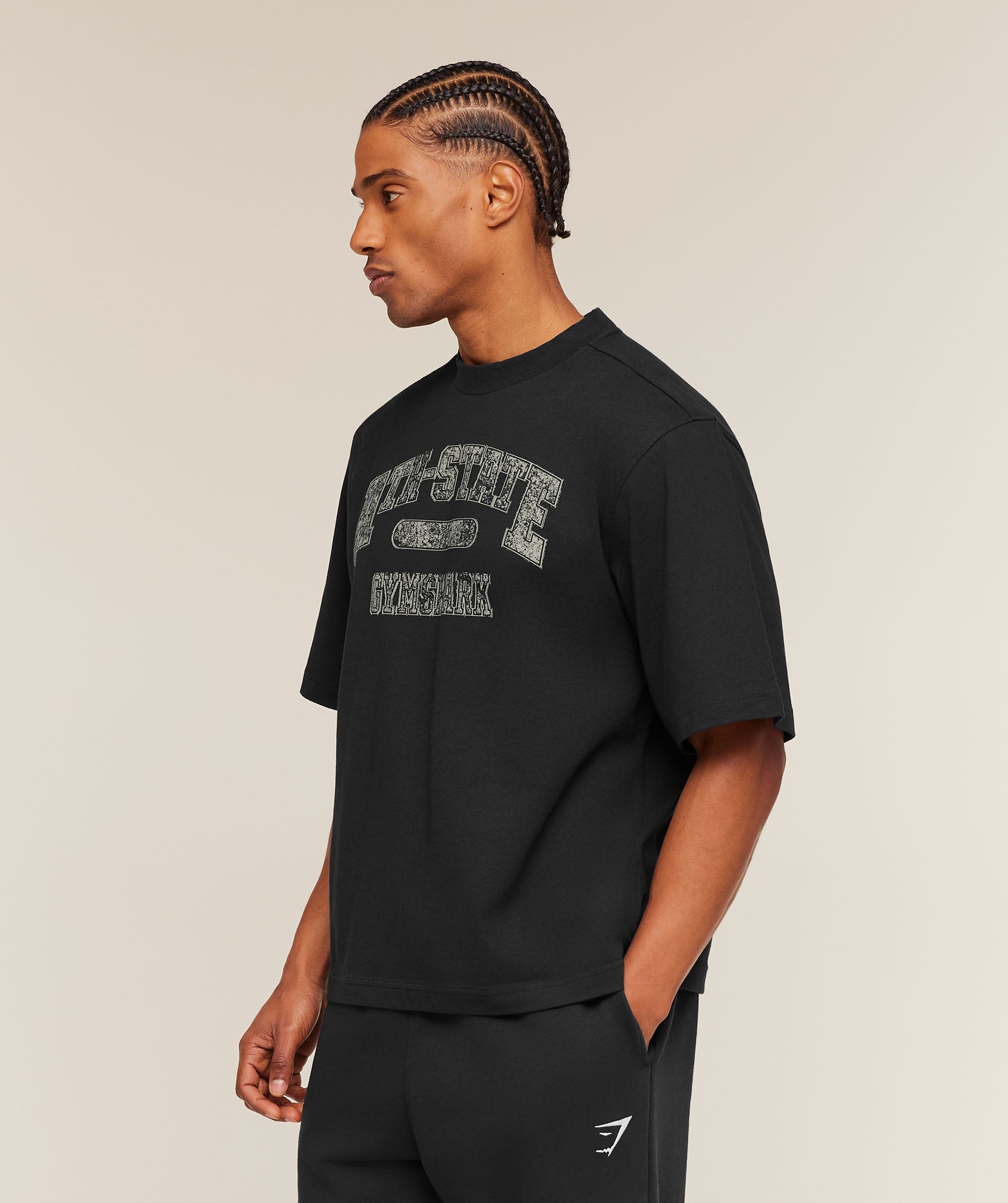 Gymshark Ath-State Graphic T-Shirt 'Black'