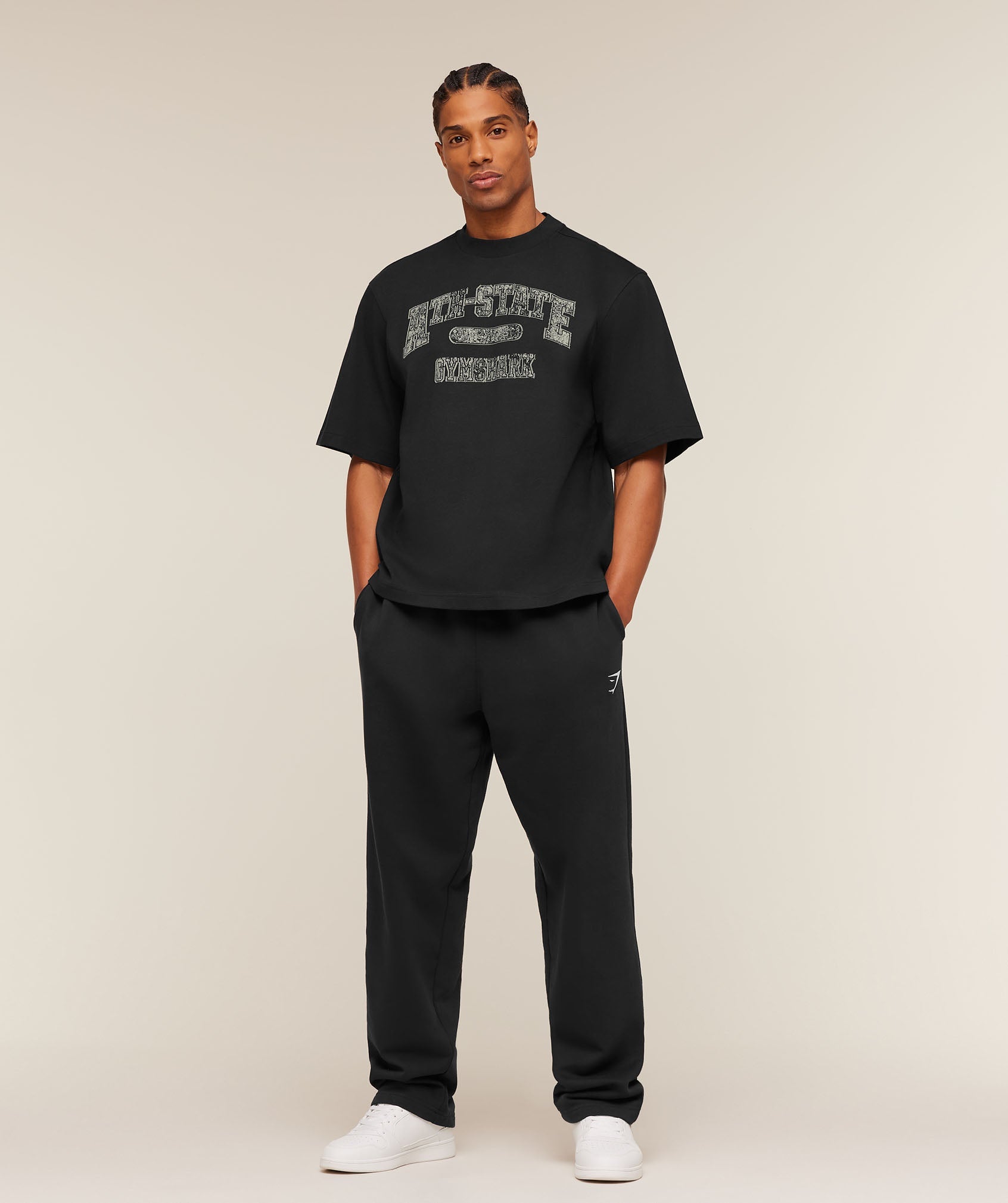 Gymshark Ath-State Graphic T-Shirt 'Black'