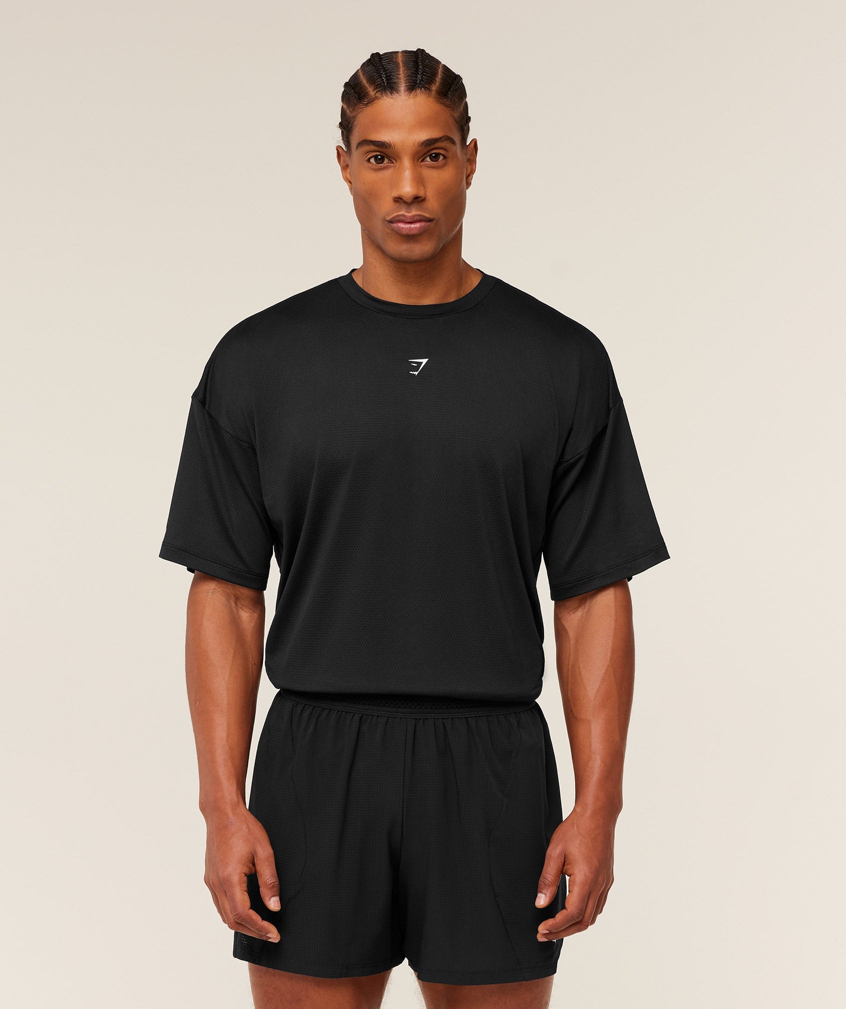 Gymshark Running Graphic T-Shirt 'GS Black'