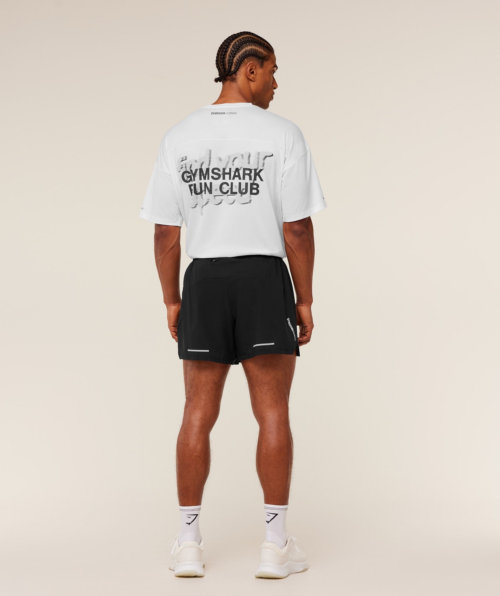 Gymshark Running Graphic T-Shirt 'GS White'