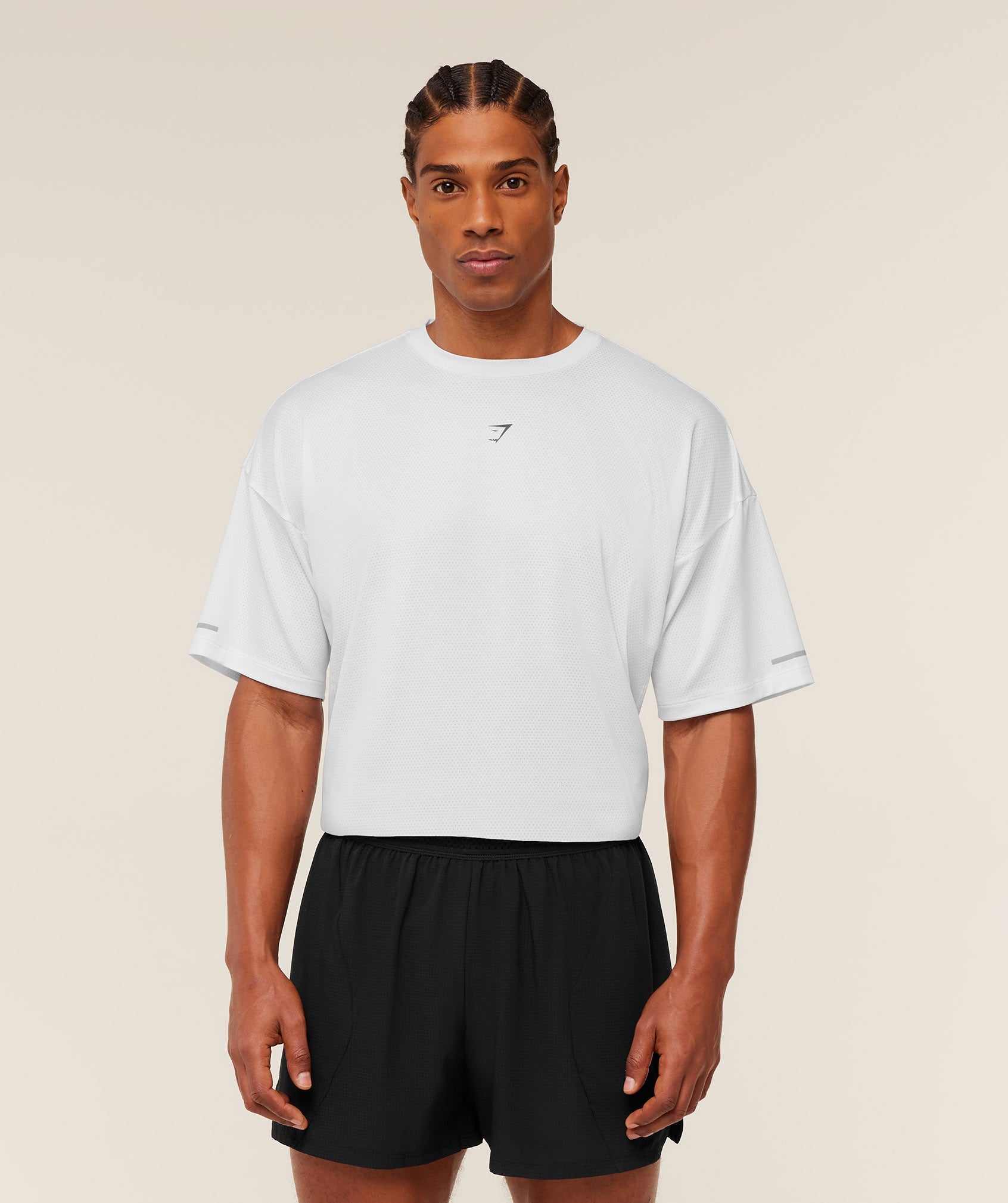 Gymshark Running Graphic T-Shirt 'GS White'