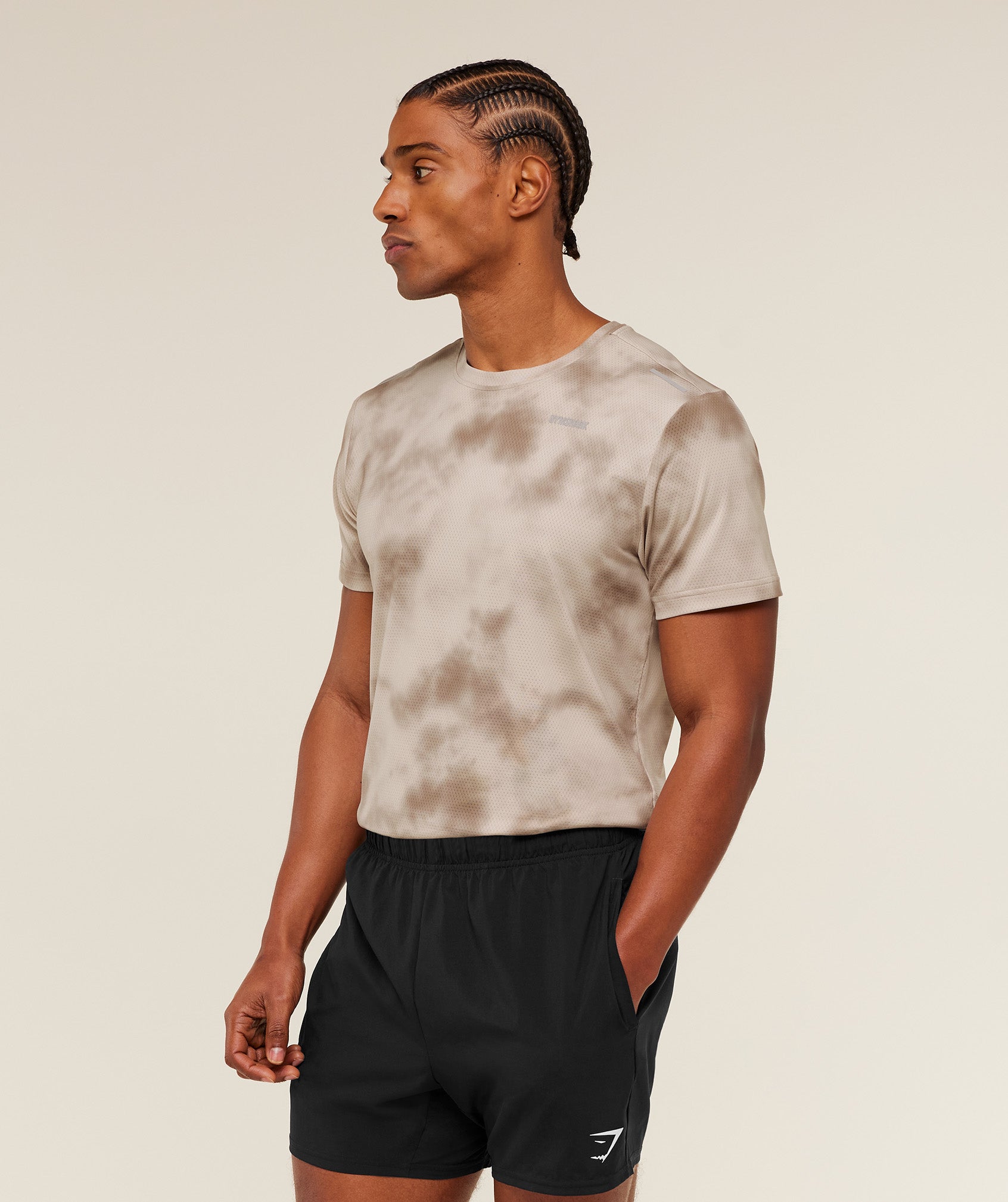 Gymshark Built For More T-Shirt 'Pebble Grey'