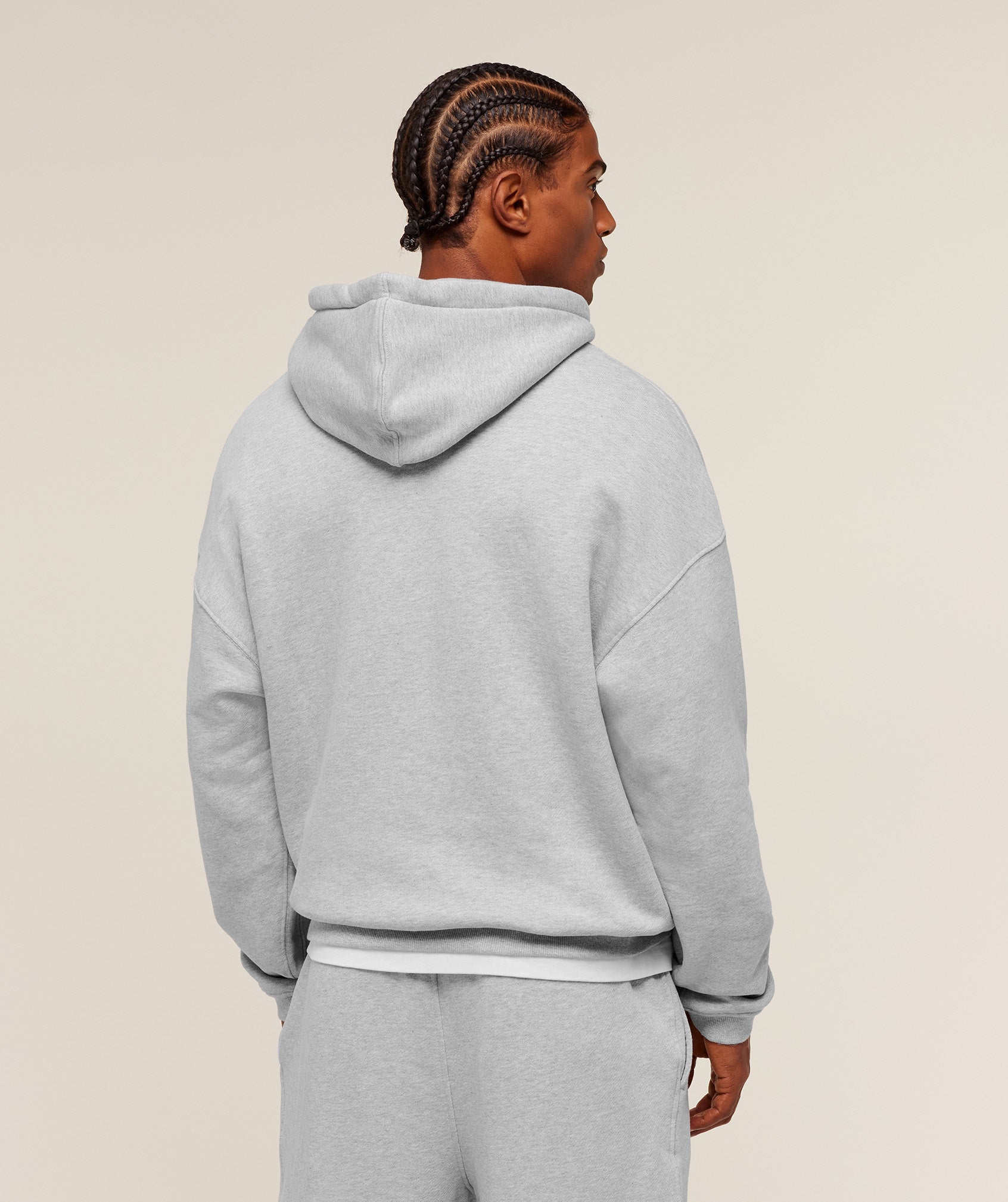 Gymshark Collegiate Hoodie 'Soft Grey Marl'