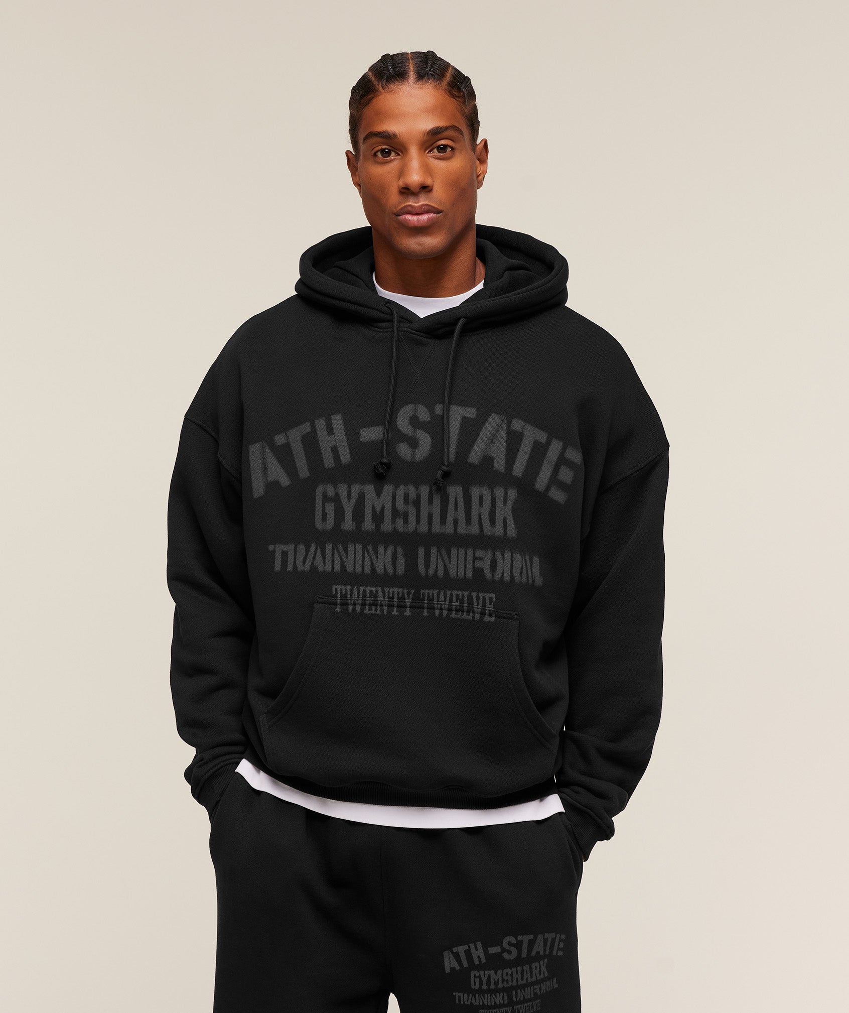 Gymshark Collegiate Hoodie 'Black'