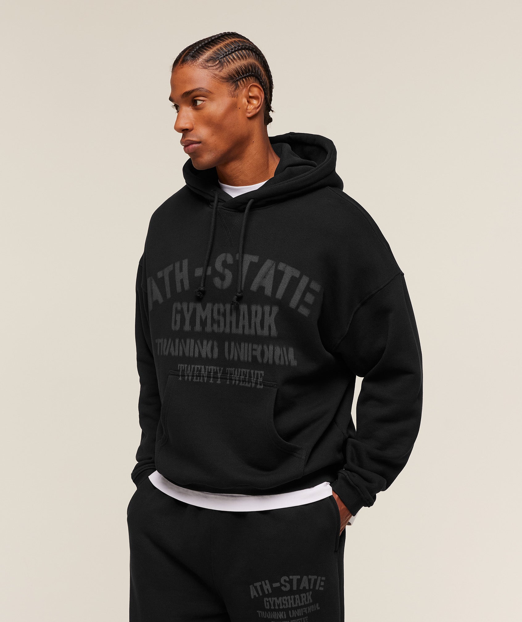 Gymshark Collegiate Hoodie 'Black'