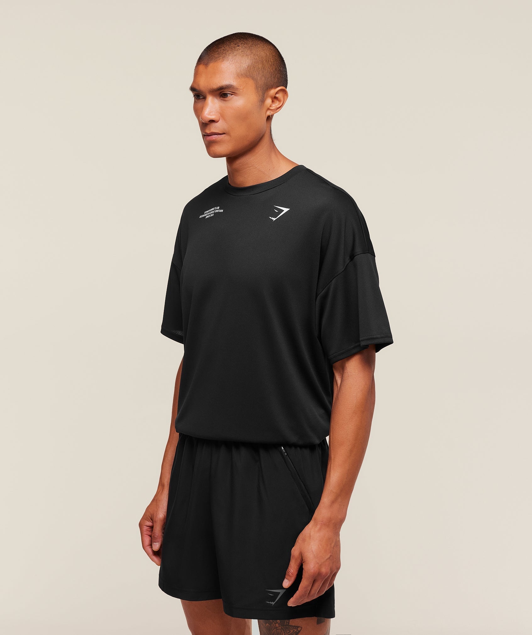 Gymshark Conditioning Club Oversized T-Shirt 'Black'