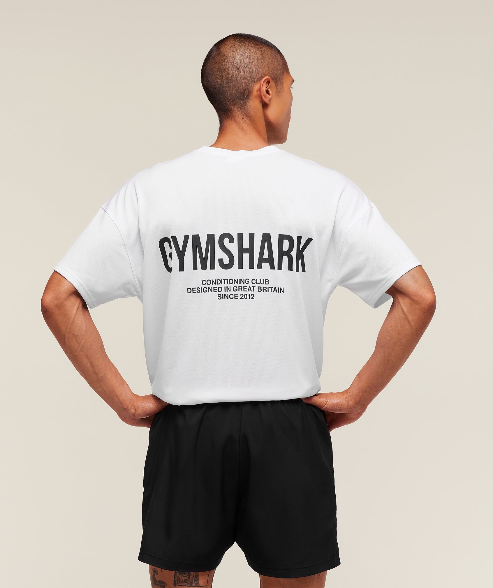 Gymshark Conditioning Club Oversized T-Shirt 'White'