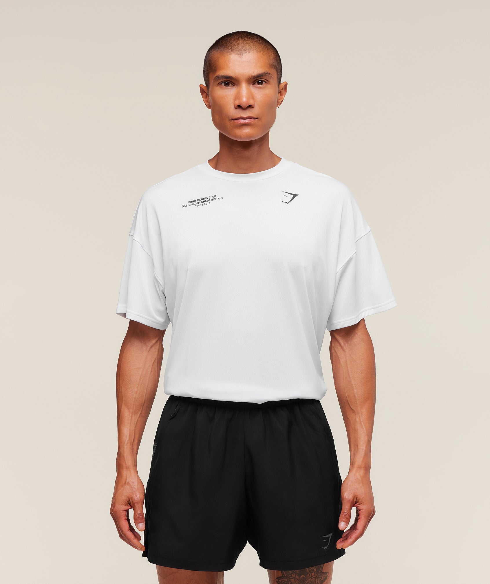 Gymshark Conditioning Club Oversized T-Shirt 'White'