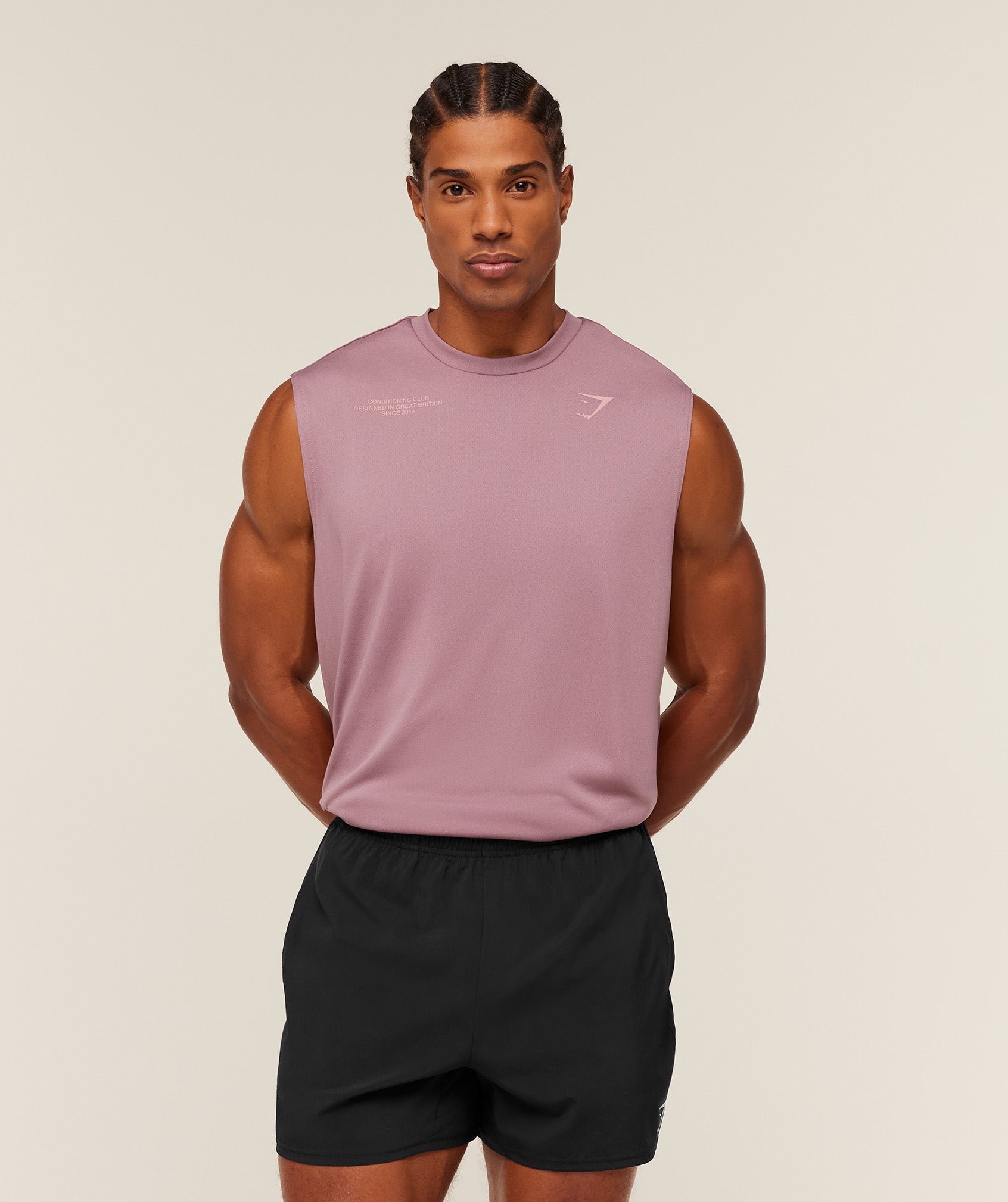 Gymshark Conditioning Club Tank 'GS Calm Pink GS Light Pink'
