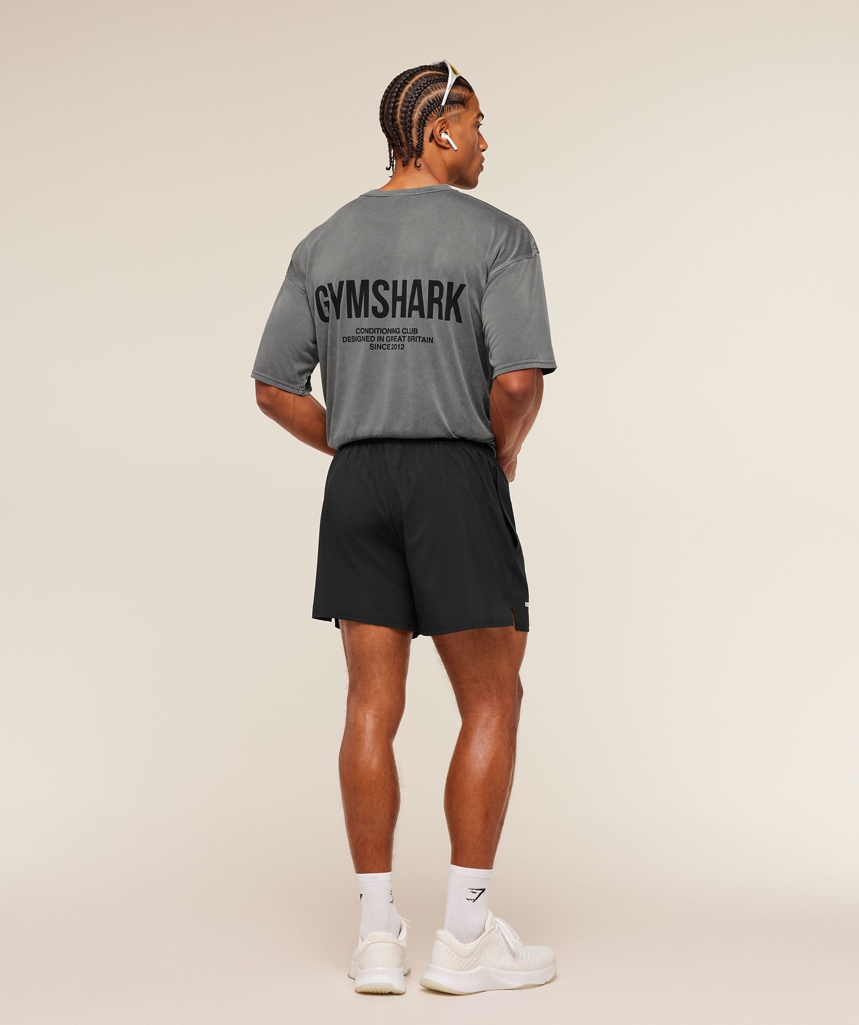 Gymshark Conditioning Club Washed T-Shirt 'Black Wash'