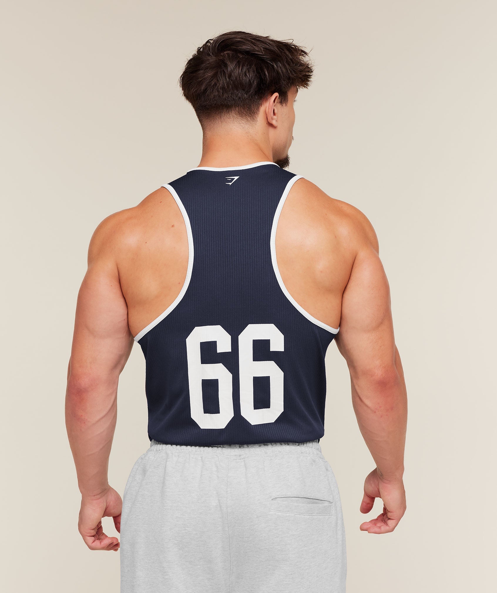 Gymshark Collegiate Tech Tank 'Heavy Blue'