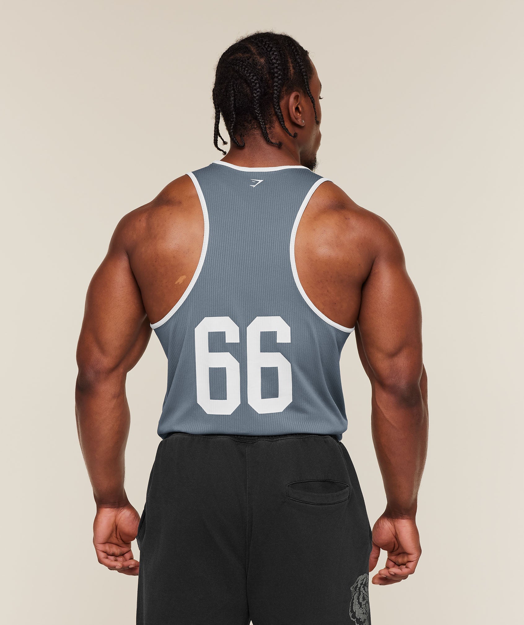 Gymshark Collegiate Tech Tank 'Iron Blue'