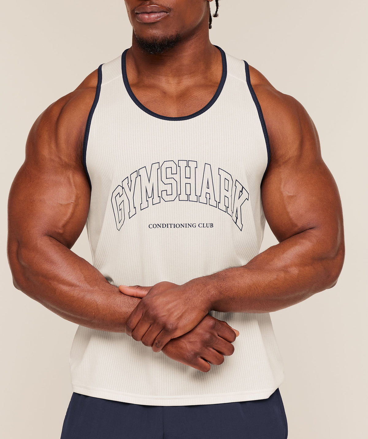 Gymshark Collegiate Tech Tank 'Soft White'