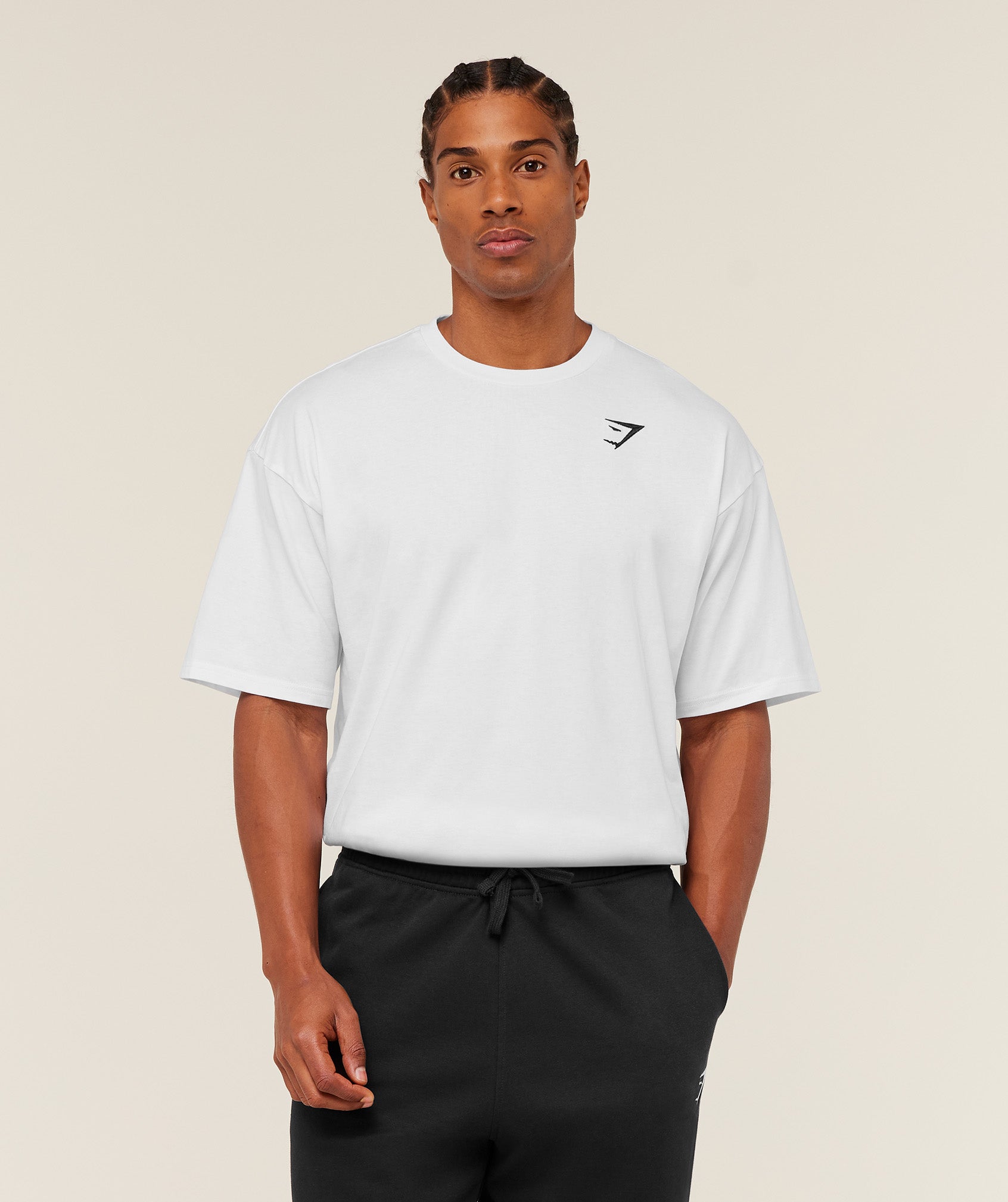 Gymshark Crest Oversized T-Shirt 'GS White'