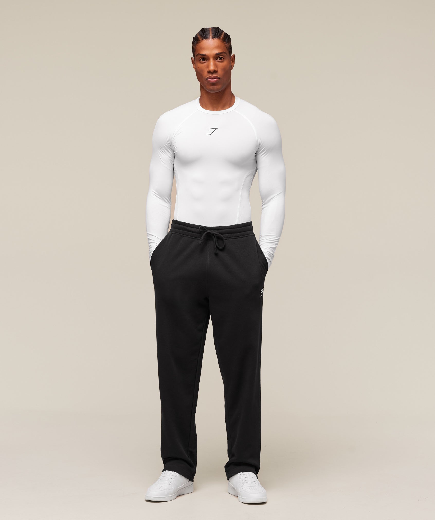 Gymshark Element Baselayer Long Sleeve T-Shirt 'White'