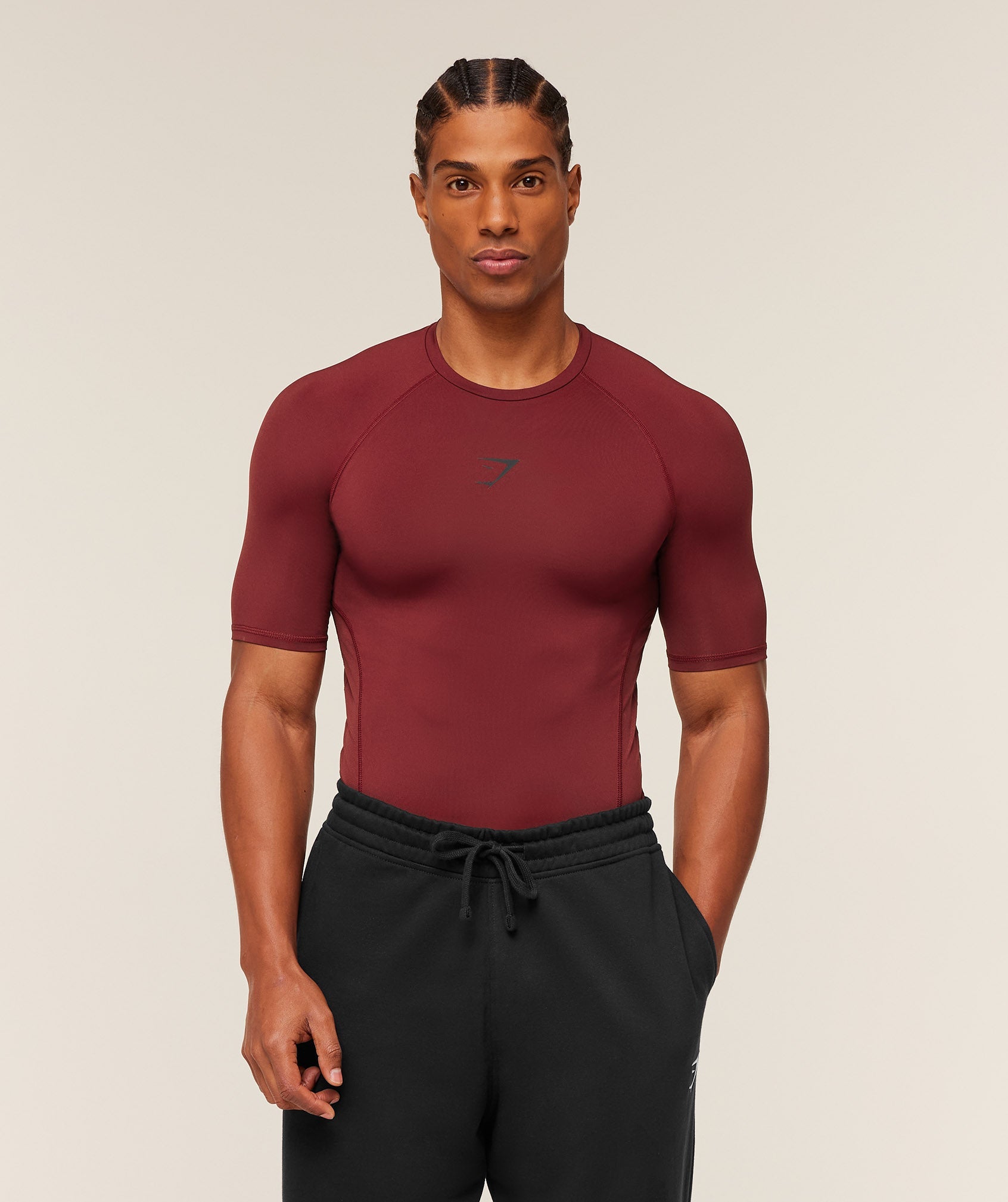 Gymshark Element Baselayer T-Shirt 'Sets Red'