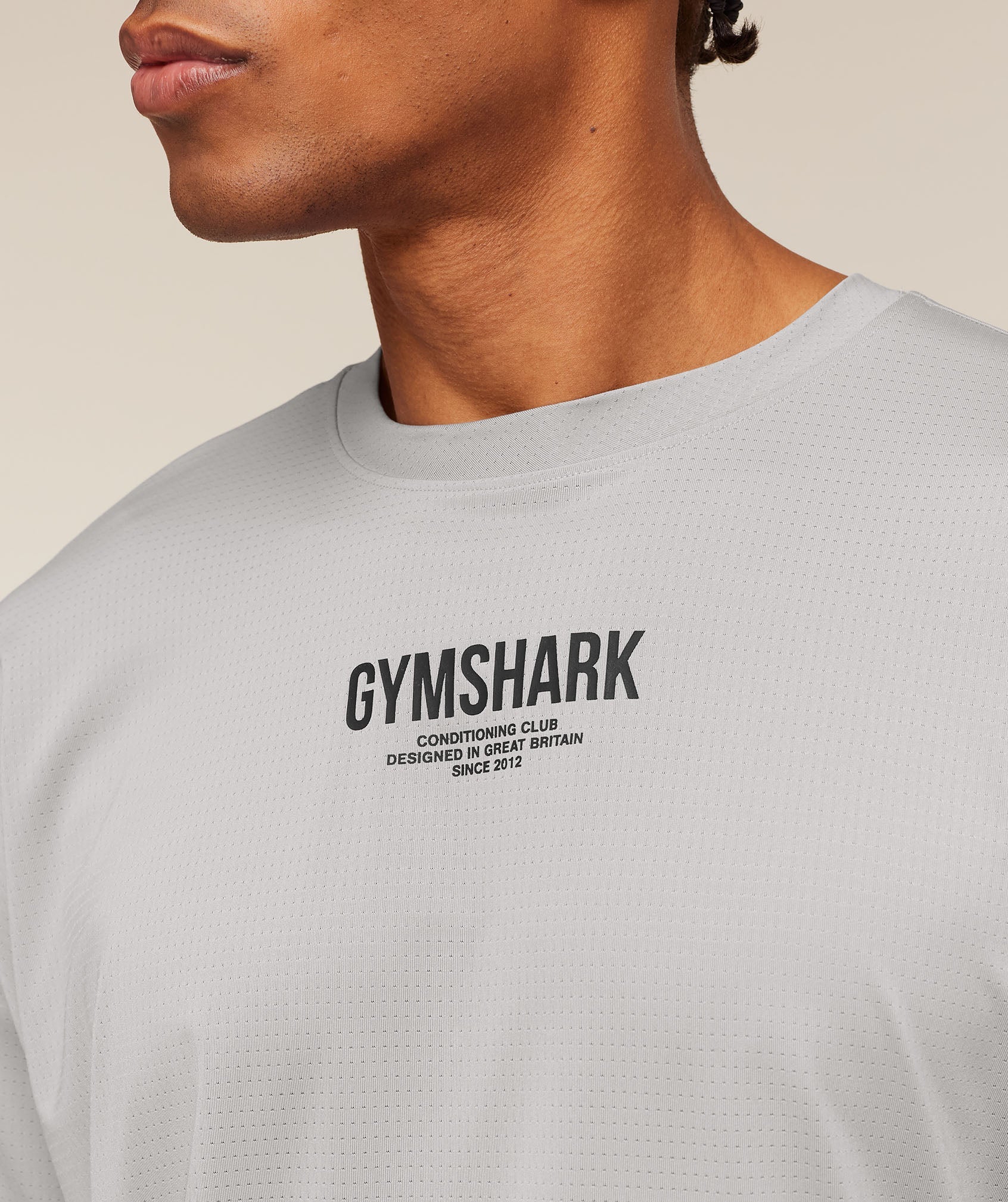 Gymshark Chrome Graphic T-Shirt 'Stratus Grey'