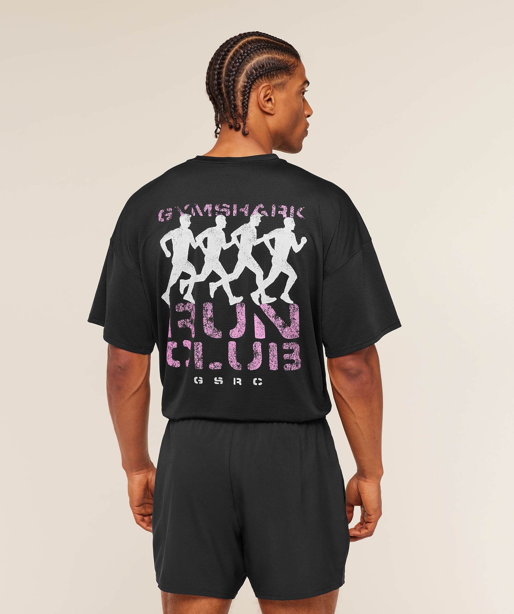 Gymshark GSRC Stencil Graphic T-Shirt 'Black'