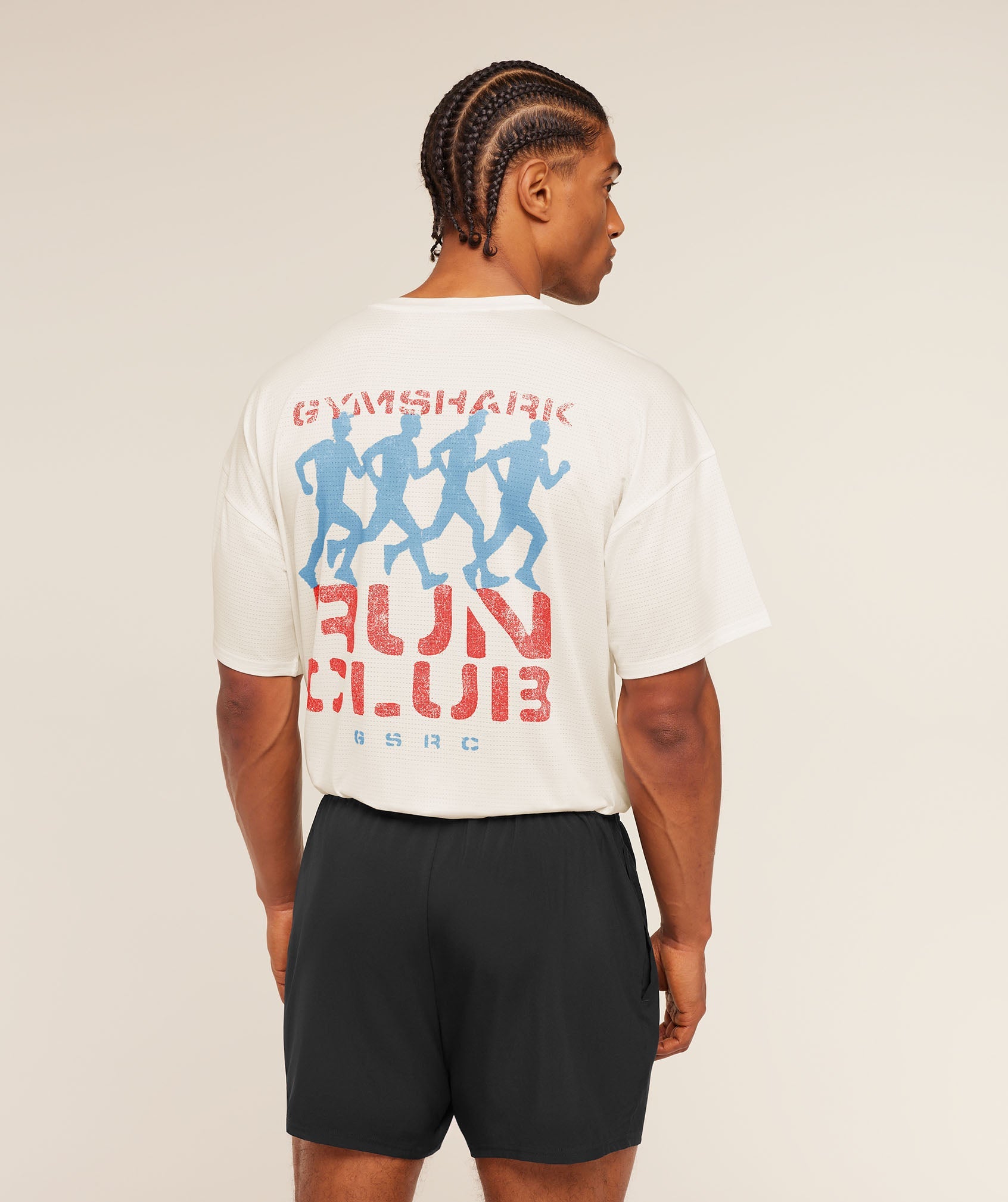Gymshark GSRC Stencil Graphic T-Shirt 'Soft White'