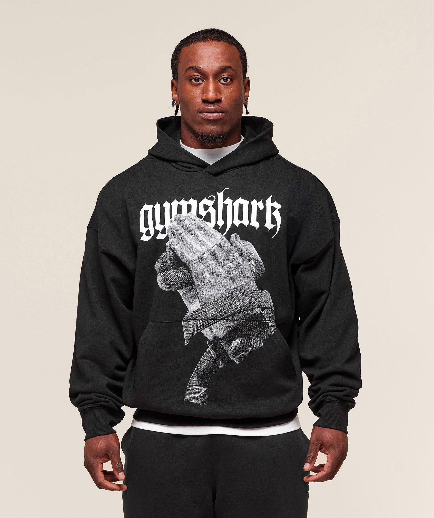 Gymshark Prayer Hands Hoodie 'Black'