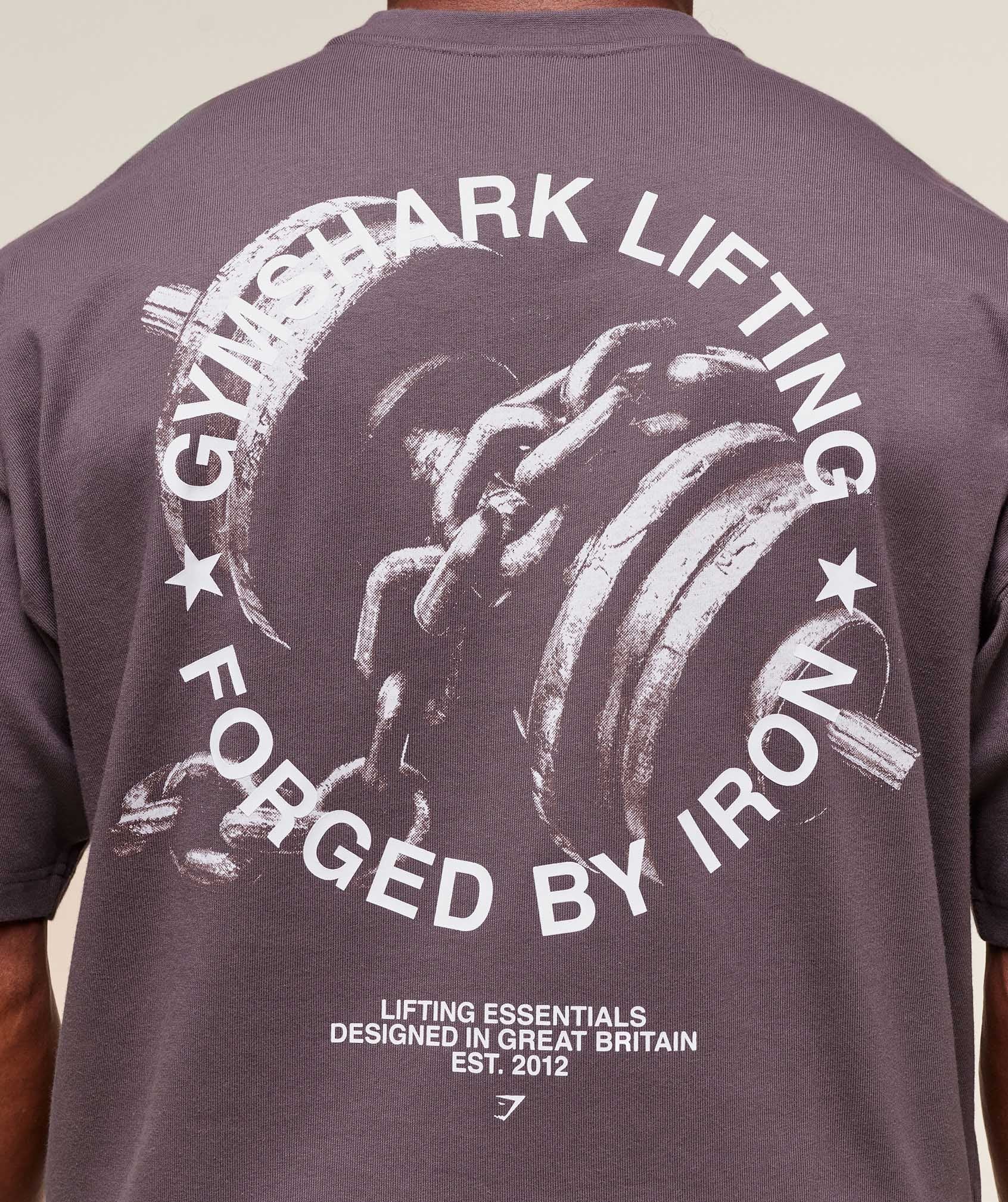 Gymshark Forged By Iron T-Shirt 'Brushed Purple'