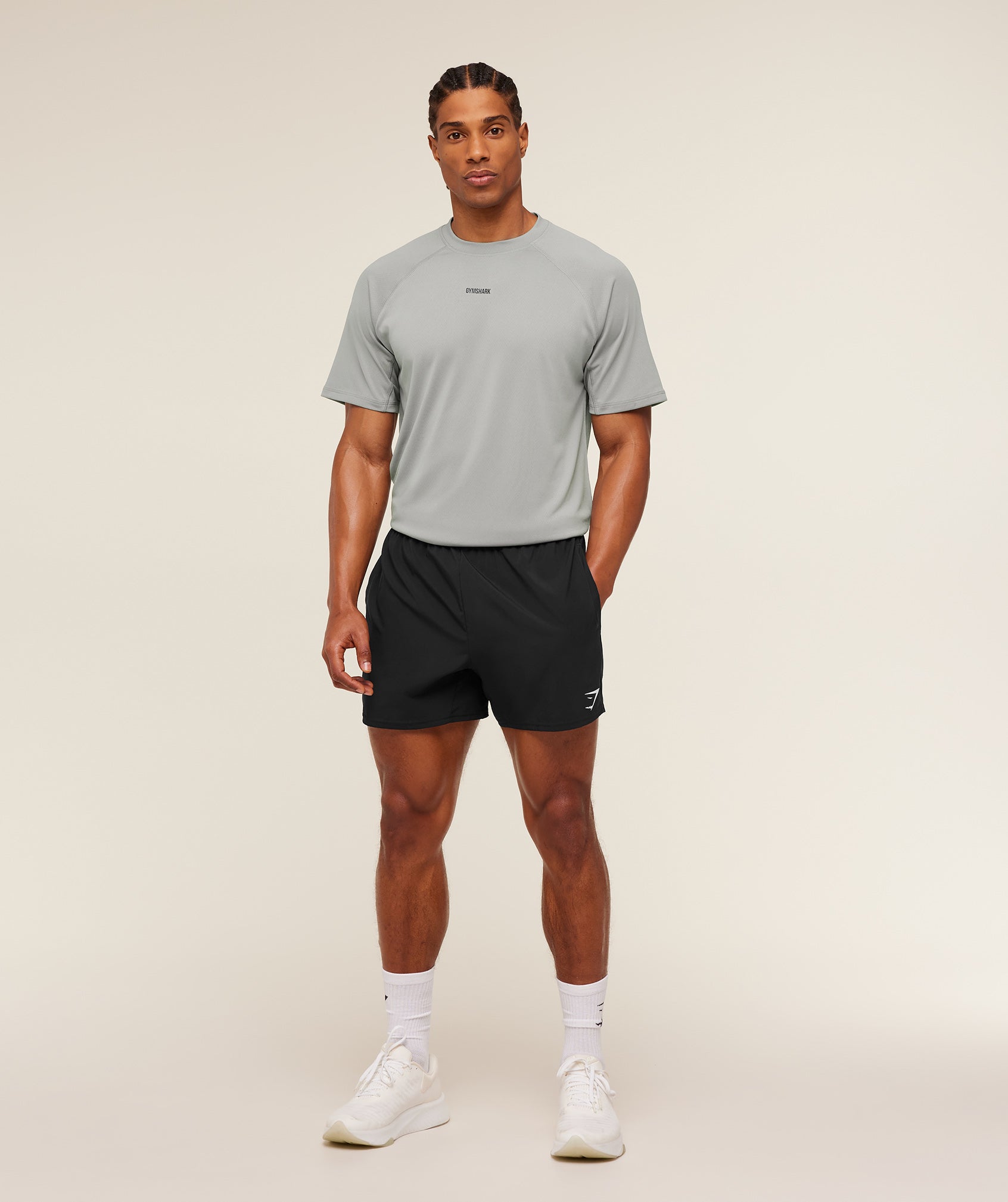 Gymshark Train T-Shirt 'Smokey Grey'