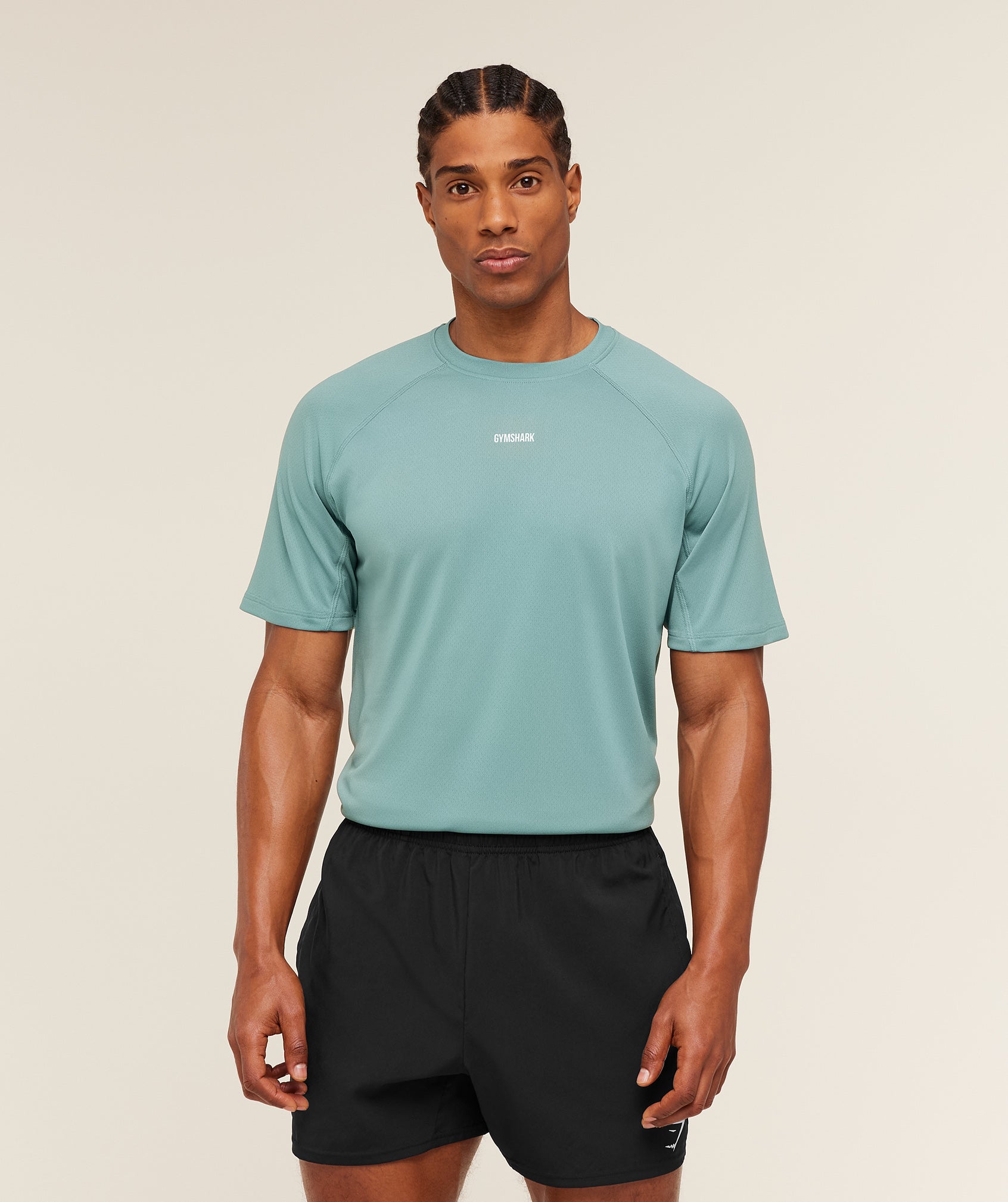 Gymshark Train T-Shirt 'Storm Blue'