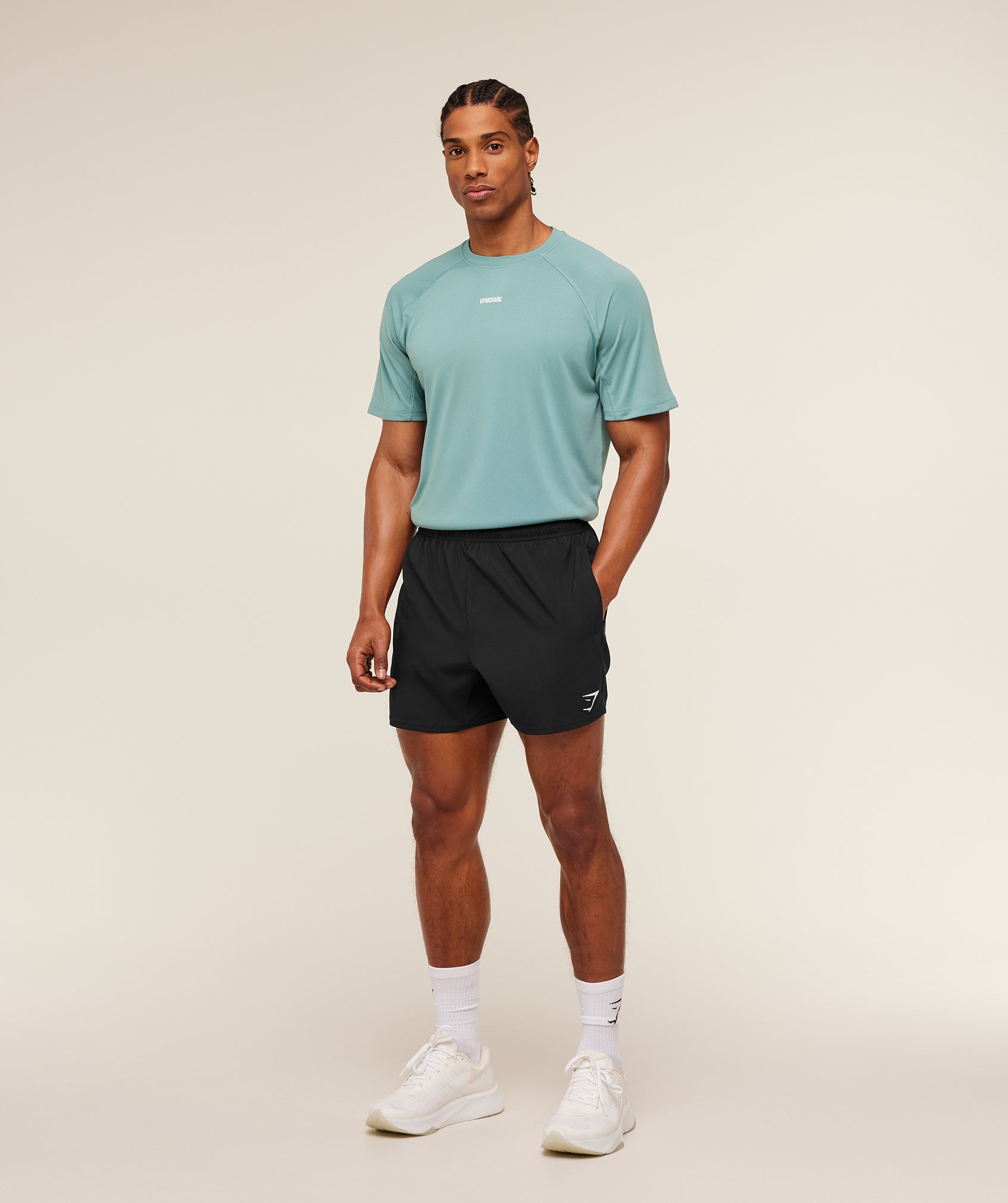 Gymshark Train T-Shirt 'Storm Blue'