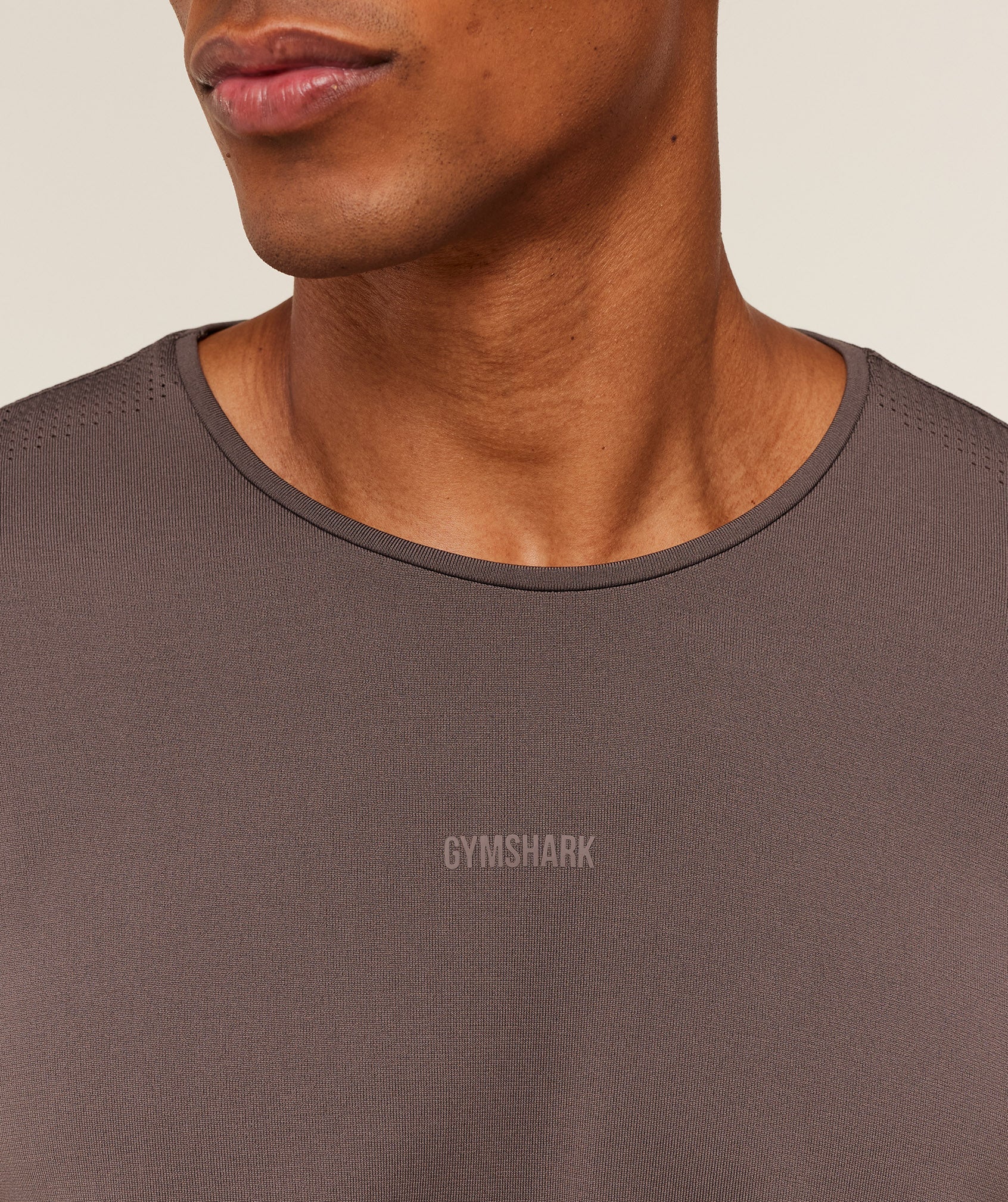Gymshark Distance Seamless T-Shirt 'Cool Brown Cool Brown'