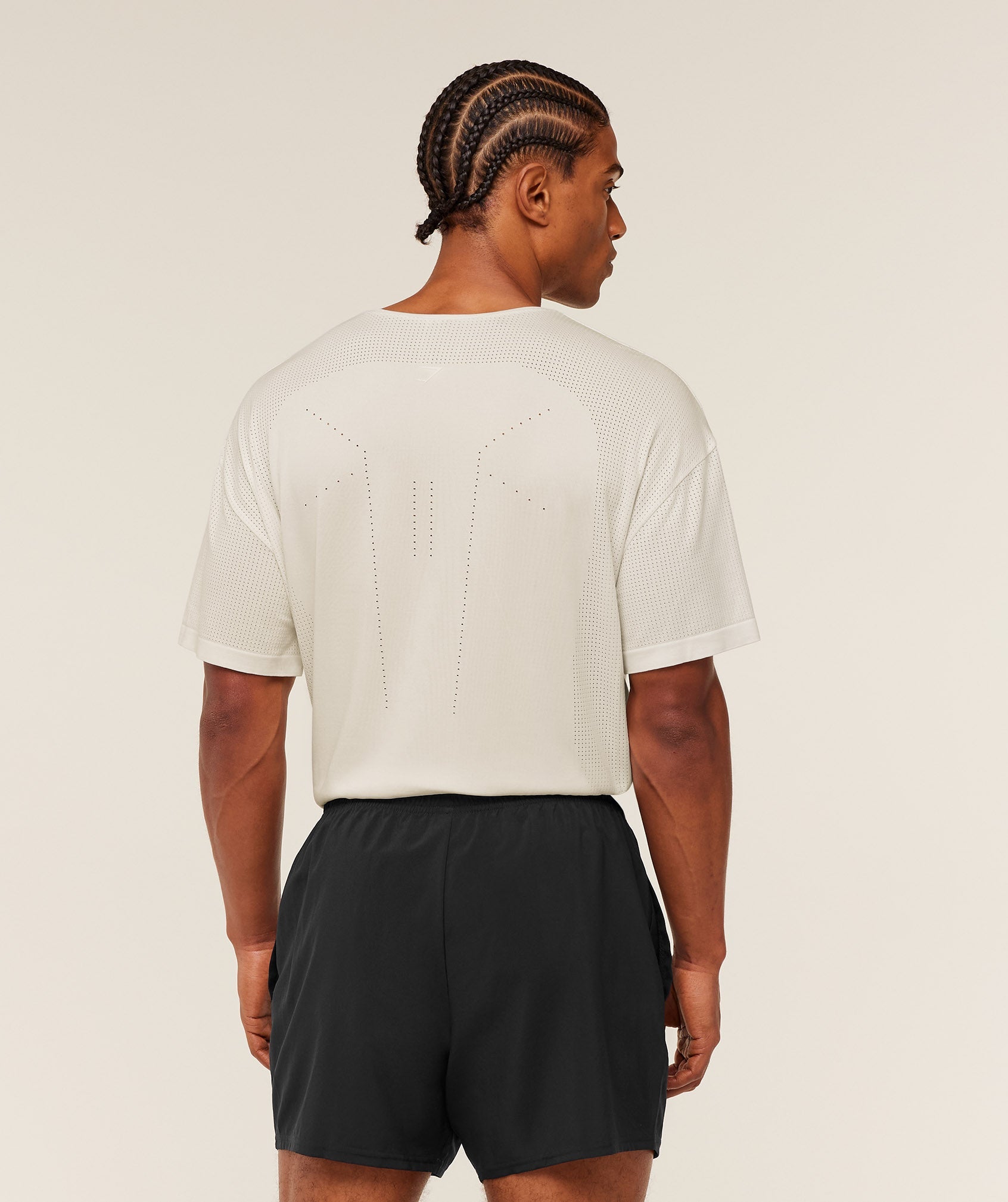 Gymshark Distance Seamless T-Shirt 'Soft White Soft White'