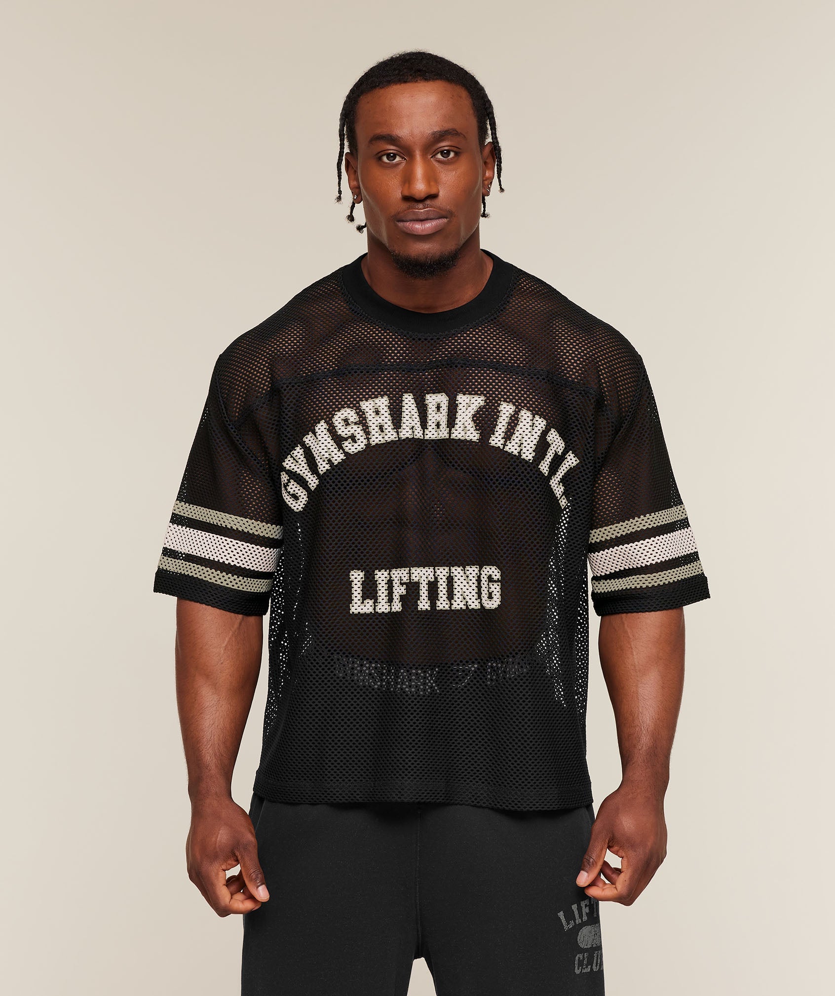 Gymshark Collective Mesh Contrast Jersey 'Black'