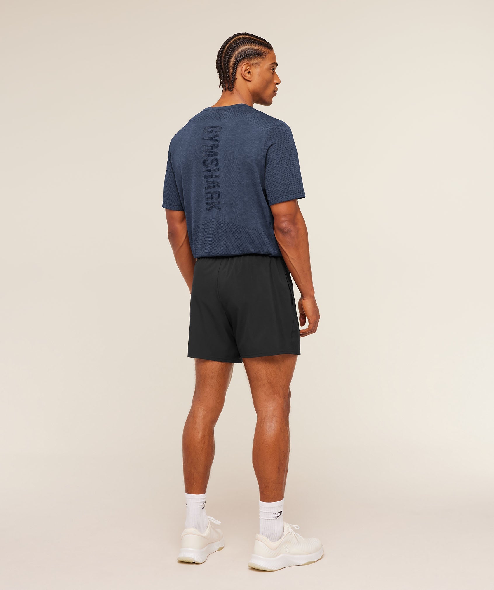 Gymshark Lightweight Seamless T-Shirt 'Heavy Blue Marl'